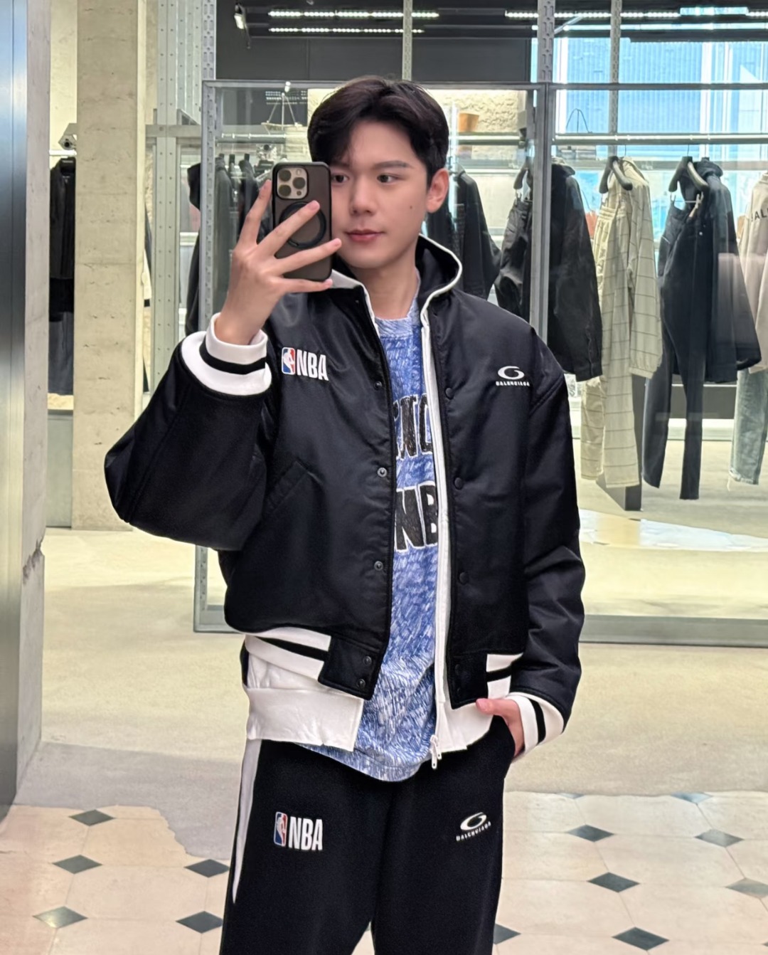 BLCG 26SS NBA Collaboration Embroidery Bomber Jacket Style 1