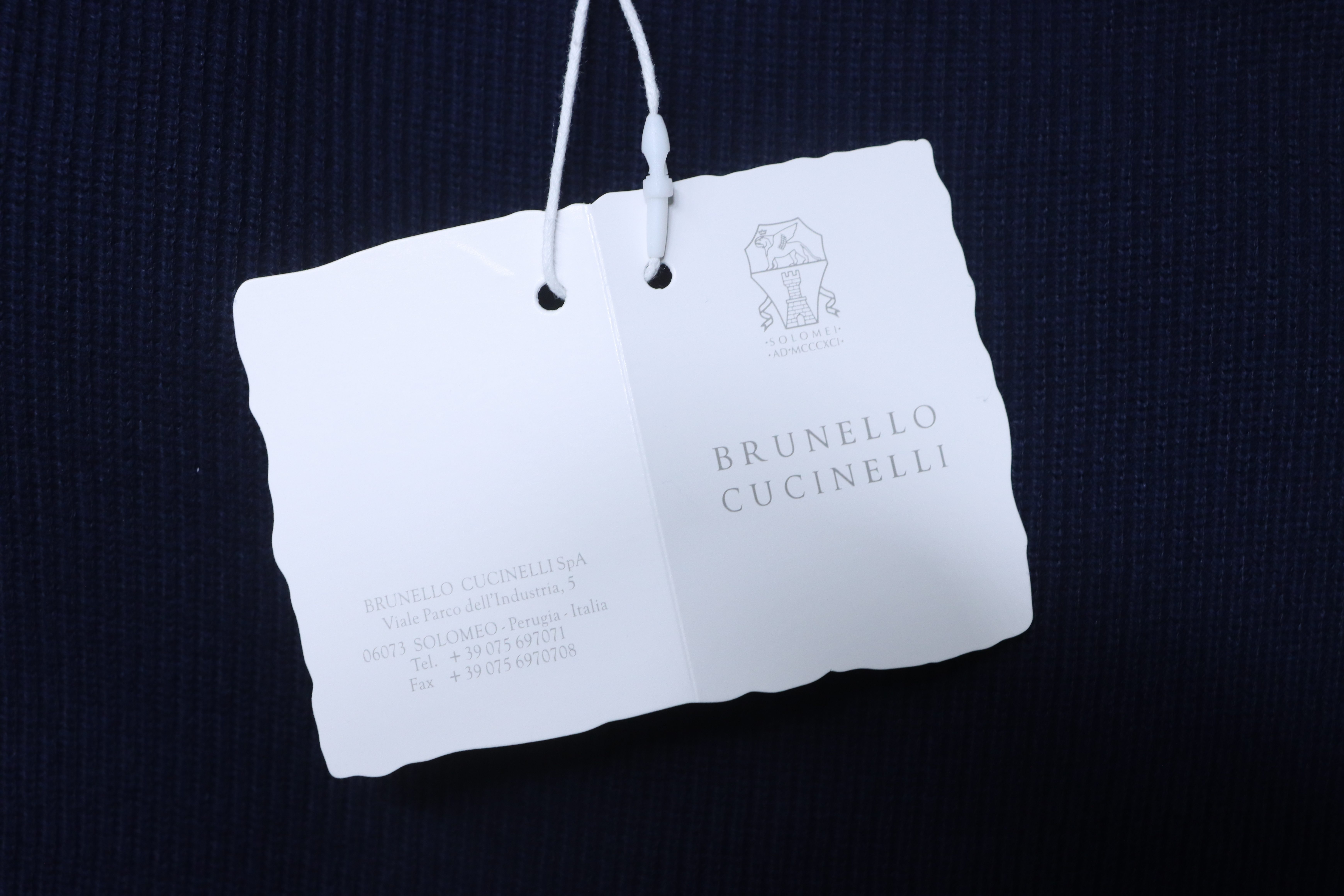 Brunello Cucinelli BC Seagull Collar Knitted Short Sleeve Polo Shirt Style 1