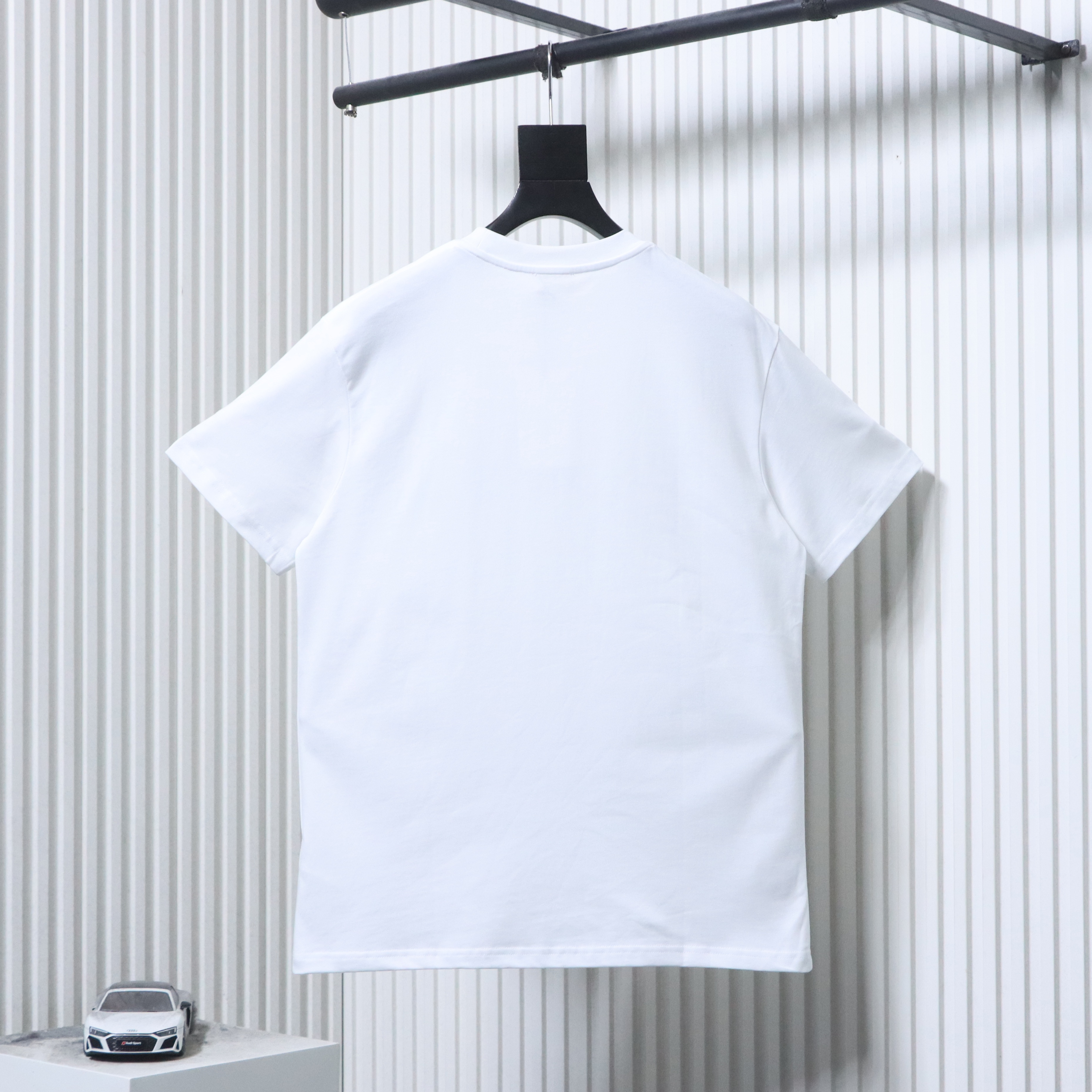 Celine 2026 Runway Magazine Style Spring Summer Square Letter Logo Print Short Sleeve T-Shirt