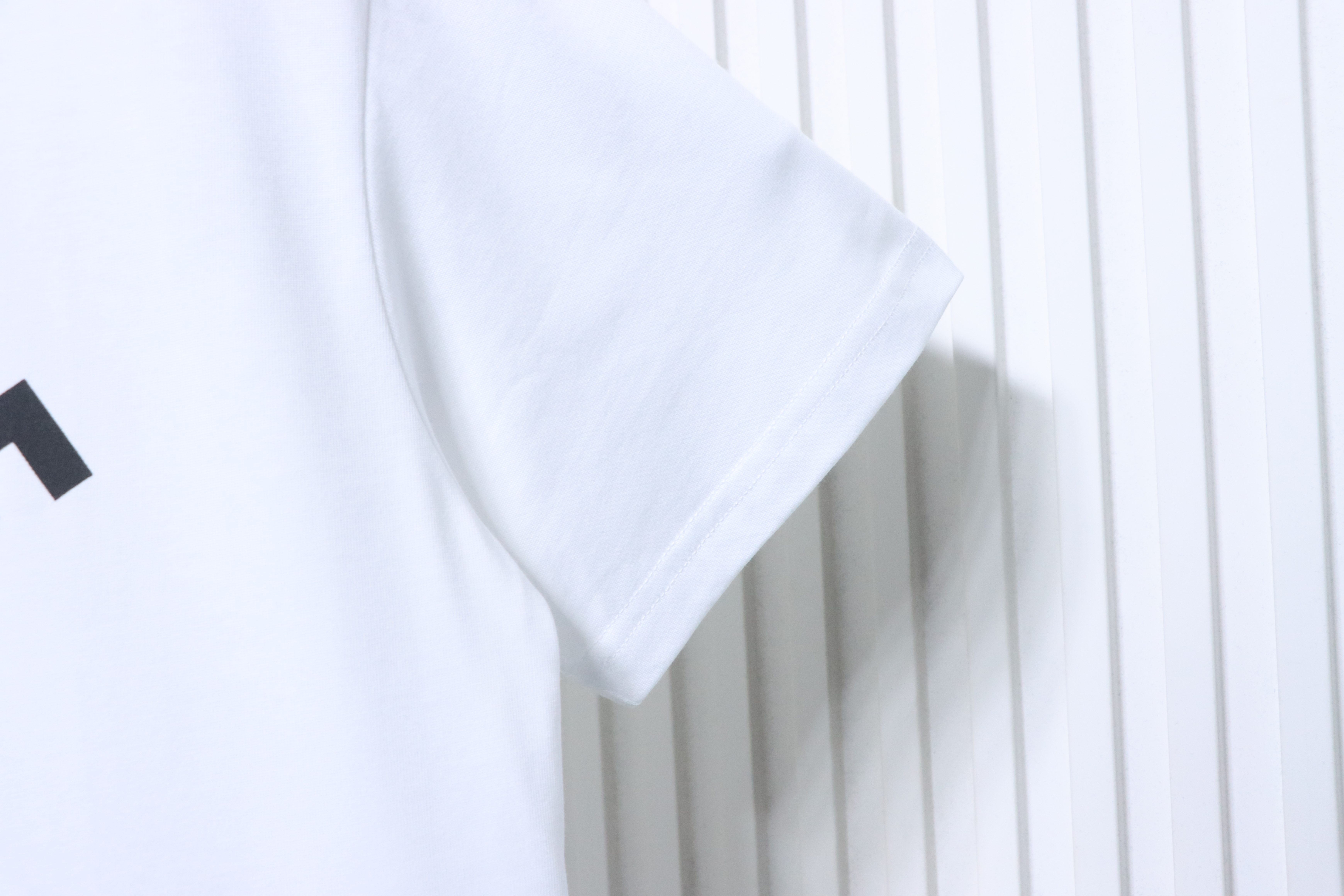 Celine 2026 Runway Magazine Style Spring Summer Square Letter Logo Print Short Sleeve T-Shirt