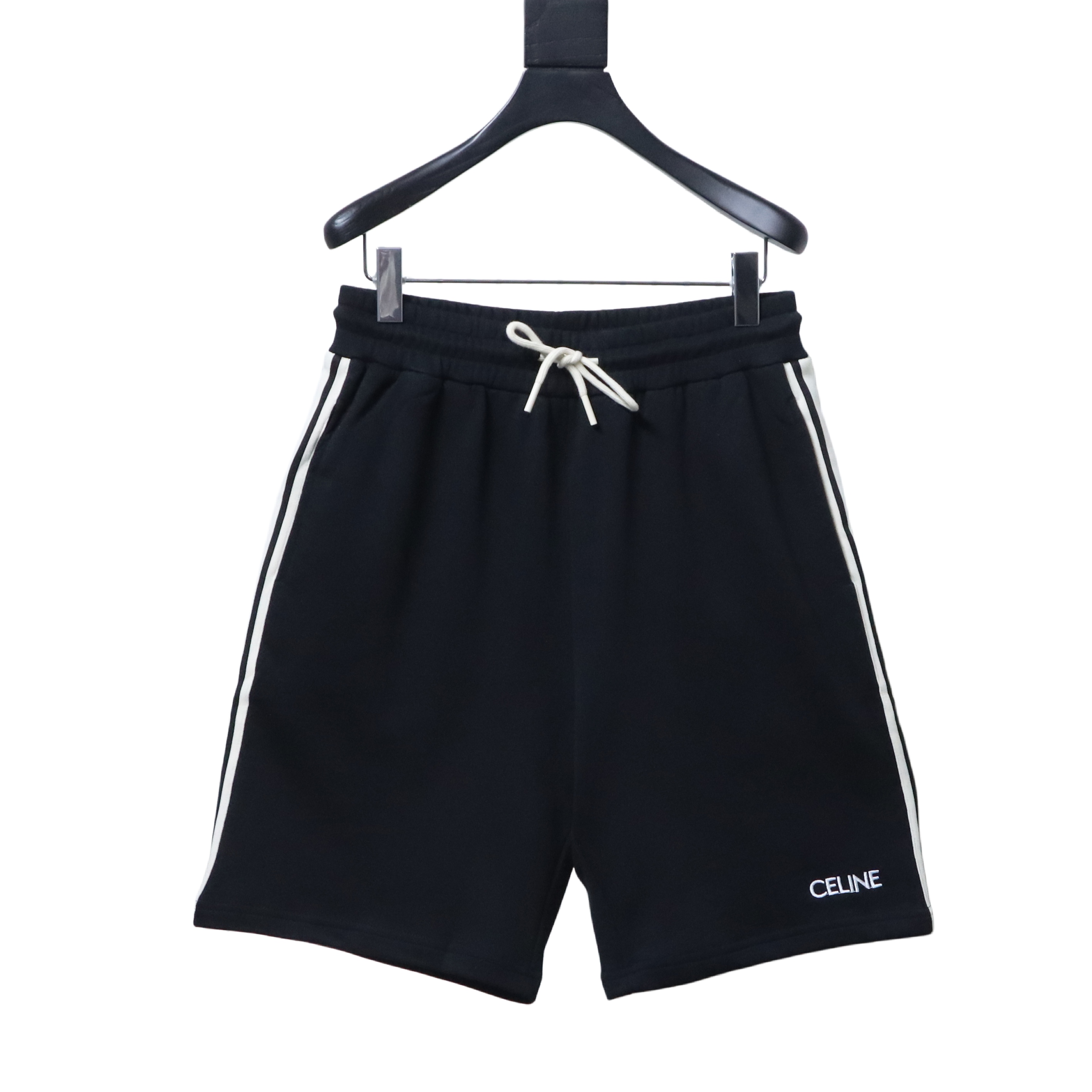 Celine 25SS Tape Embroidered Letter Shorts
