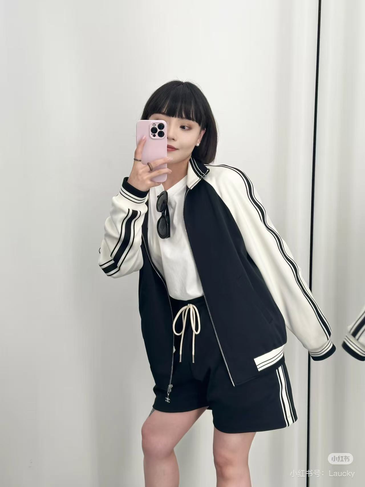 Celine 25SS Tape Embroidered Letter Shorts