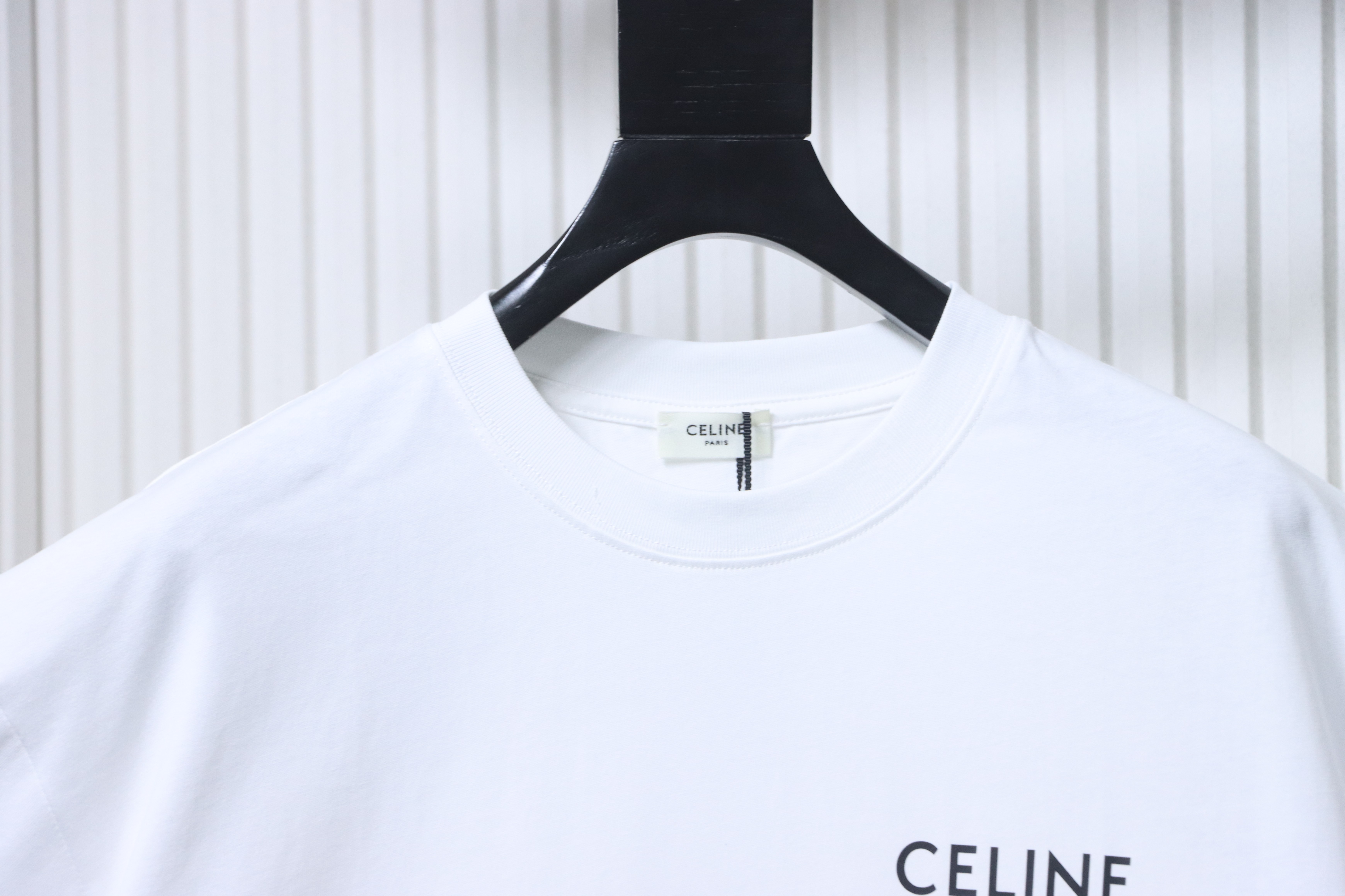 Celine 26SS Classic Logo Print Heavyweight Short Sleeve T-Shirt Style 1
