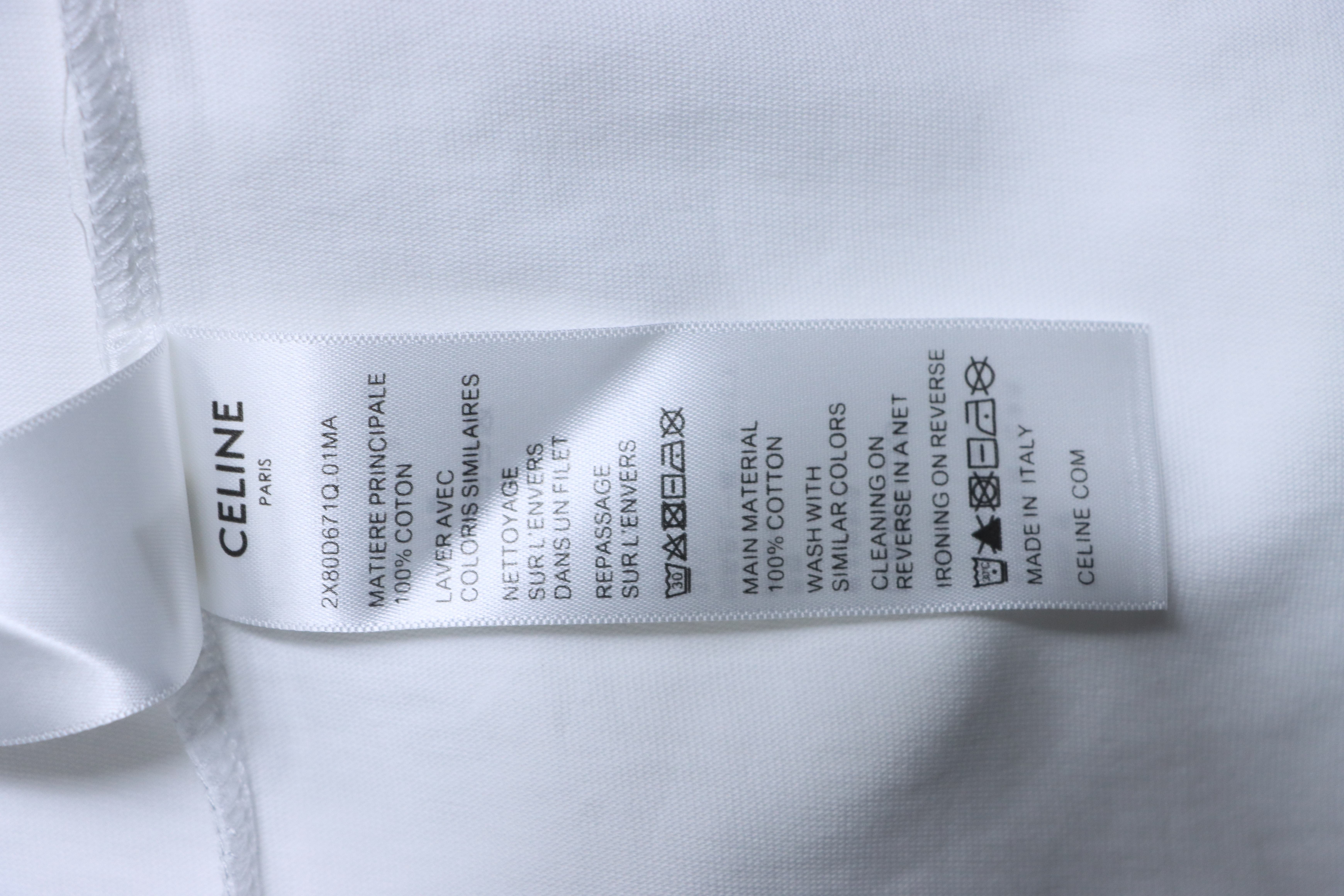 Celine 26SS Classic Logo Print Heavyweight Short Sleeve T-Shirt Style 1