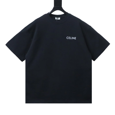 Celine 26SS Classic Logo Print Heavyweight Short Sleeve T-Shirt Style 2 02