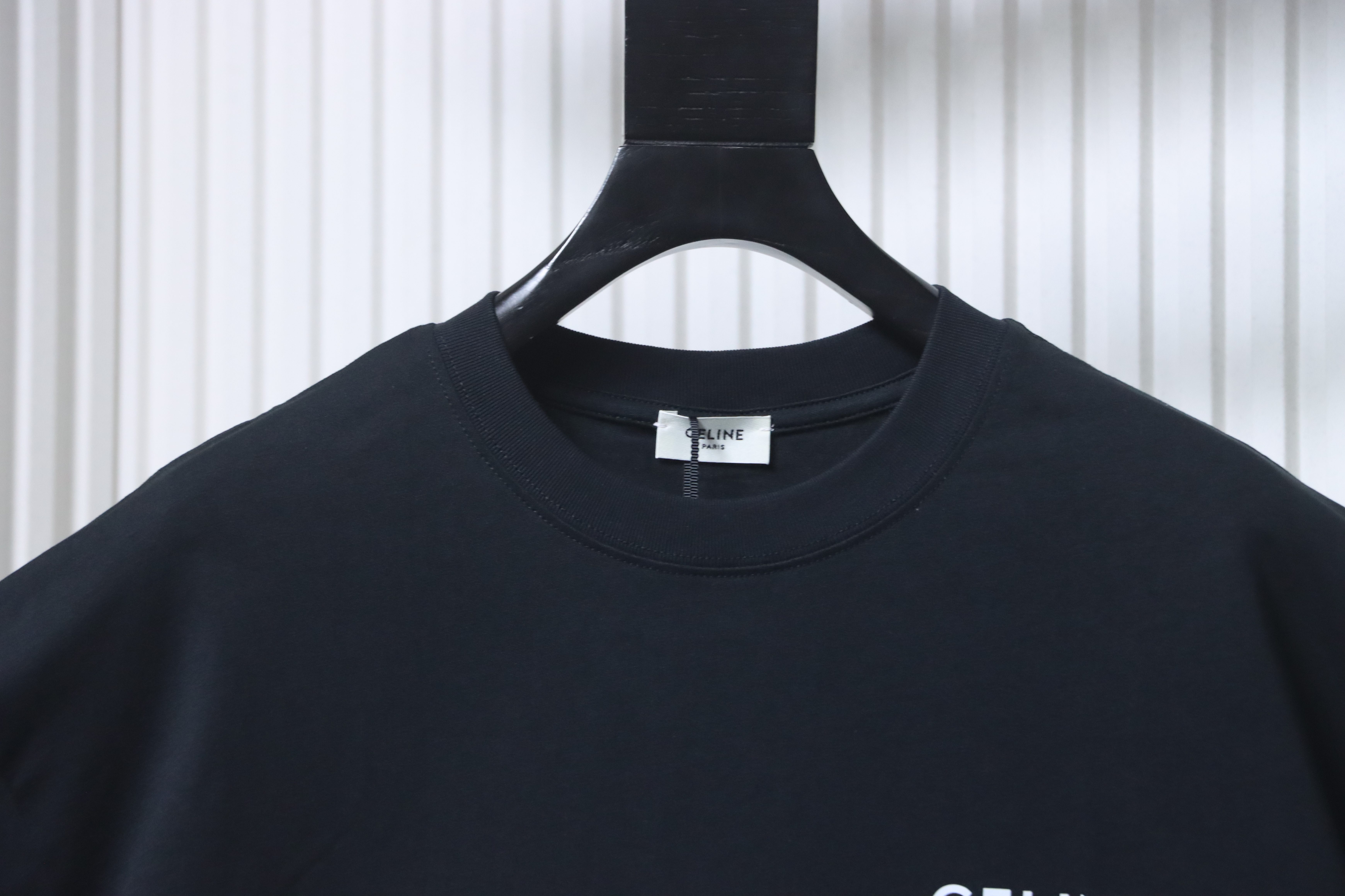 Celine 26SS Classic Logo Print Heavyweight Short Sleeve T-Shirt Style 2