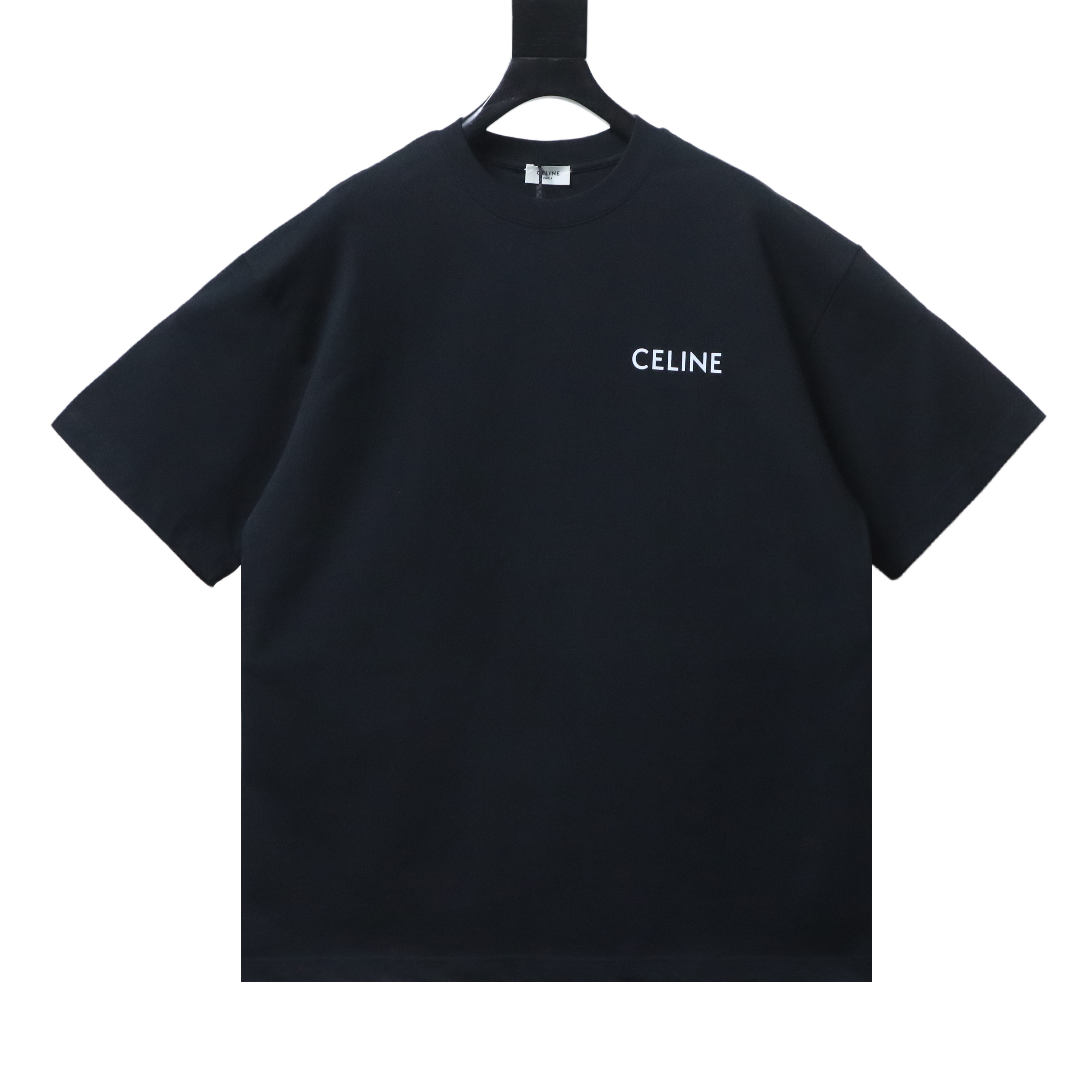 Celine 26SS Classic Logo Print Heavyweight Short Sleeve T-Shirt Style 2