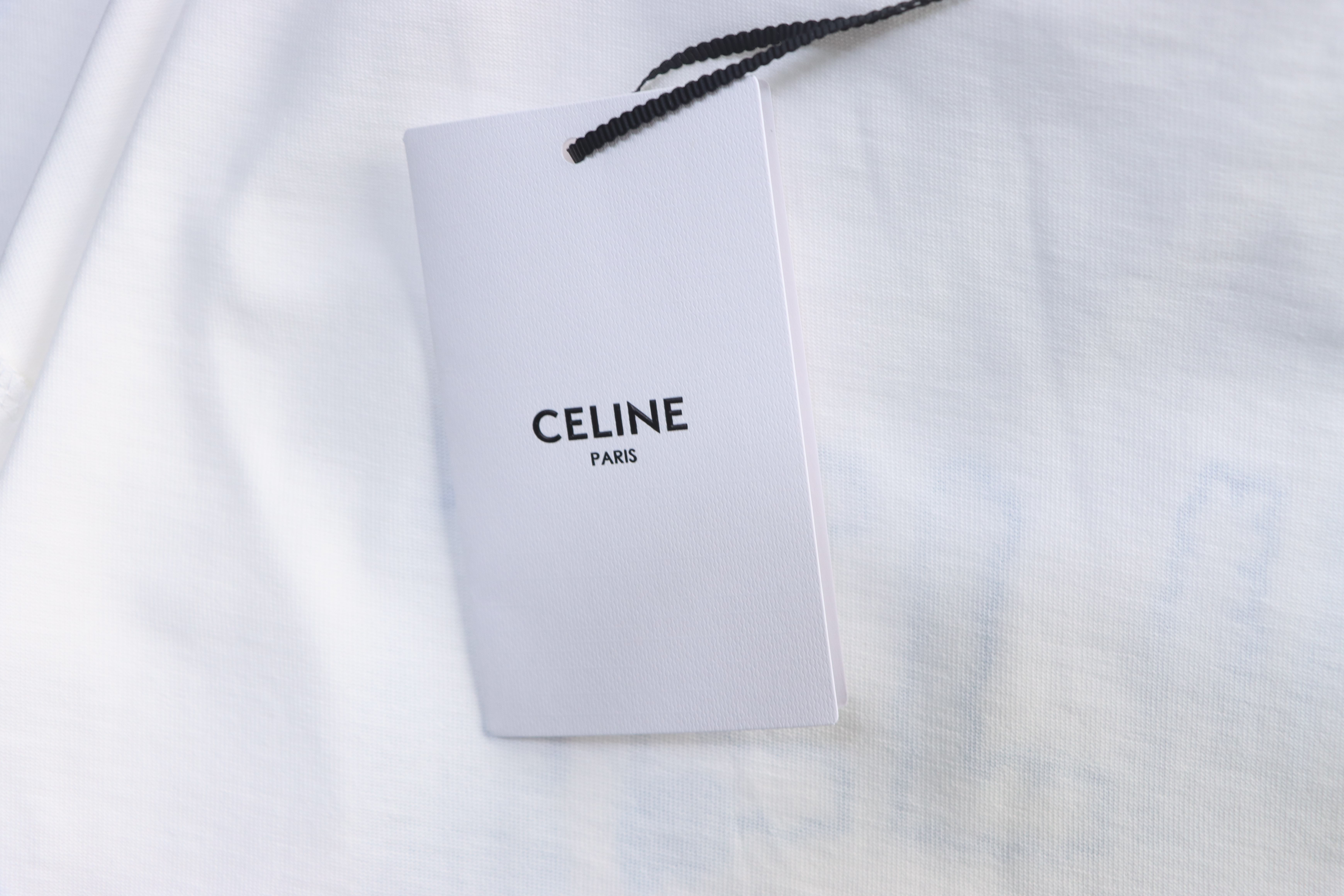 Celine 26SS Hand-Drawn Comic Print Short Sleeve T-Shirt Style 2