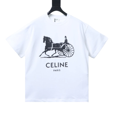 Celine 26SS Logo Print Short Sleeve T-Shirt Style 1 02