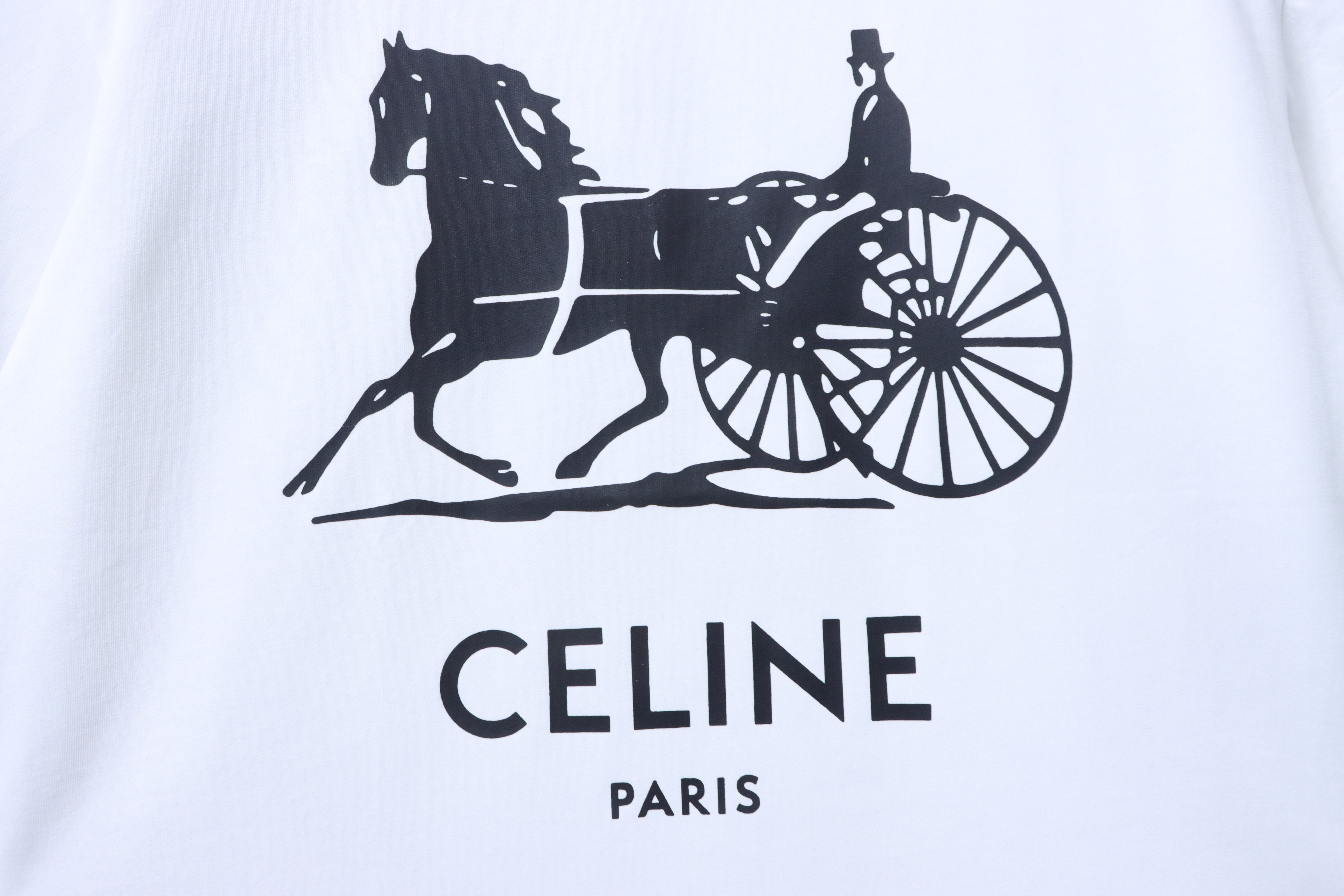 Celine 26SS Logo Print Short Sleeve T-Shirt Style 1