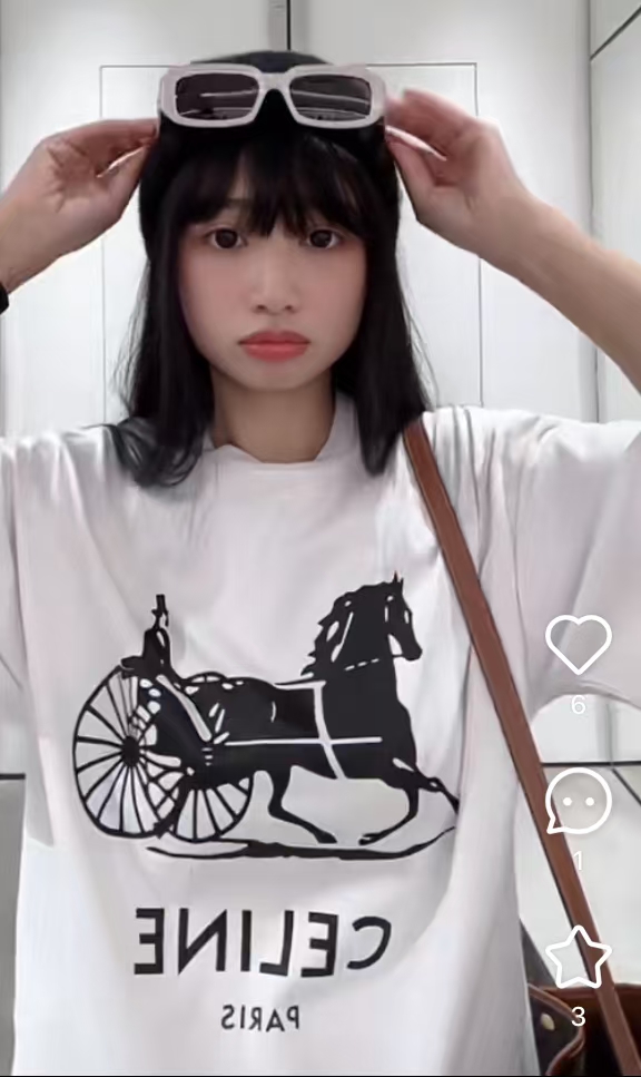 Celine 26SS Logo Print Short Sleeve T-Shirt Style 1