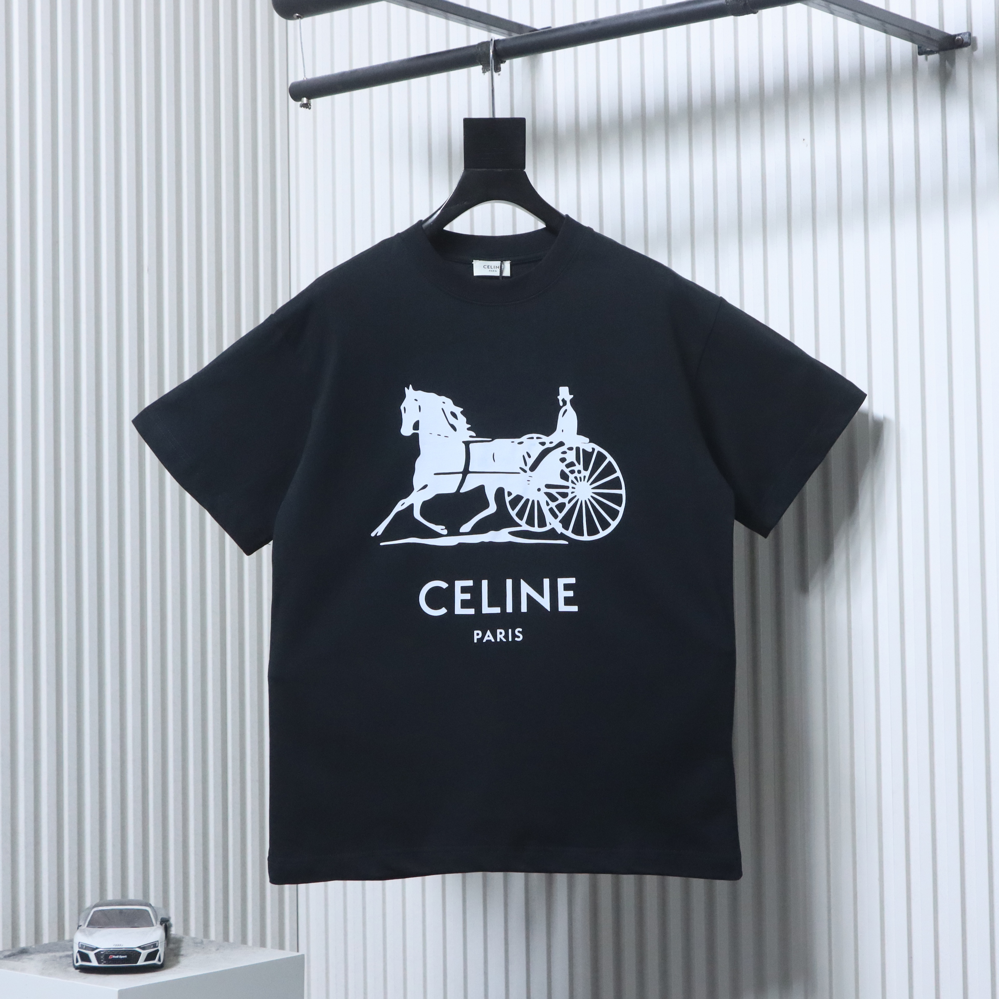 Celine 26SS Logo Print Short Sleeve T-Shirt Style 2