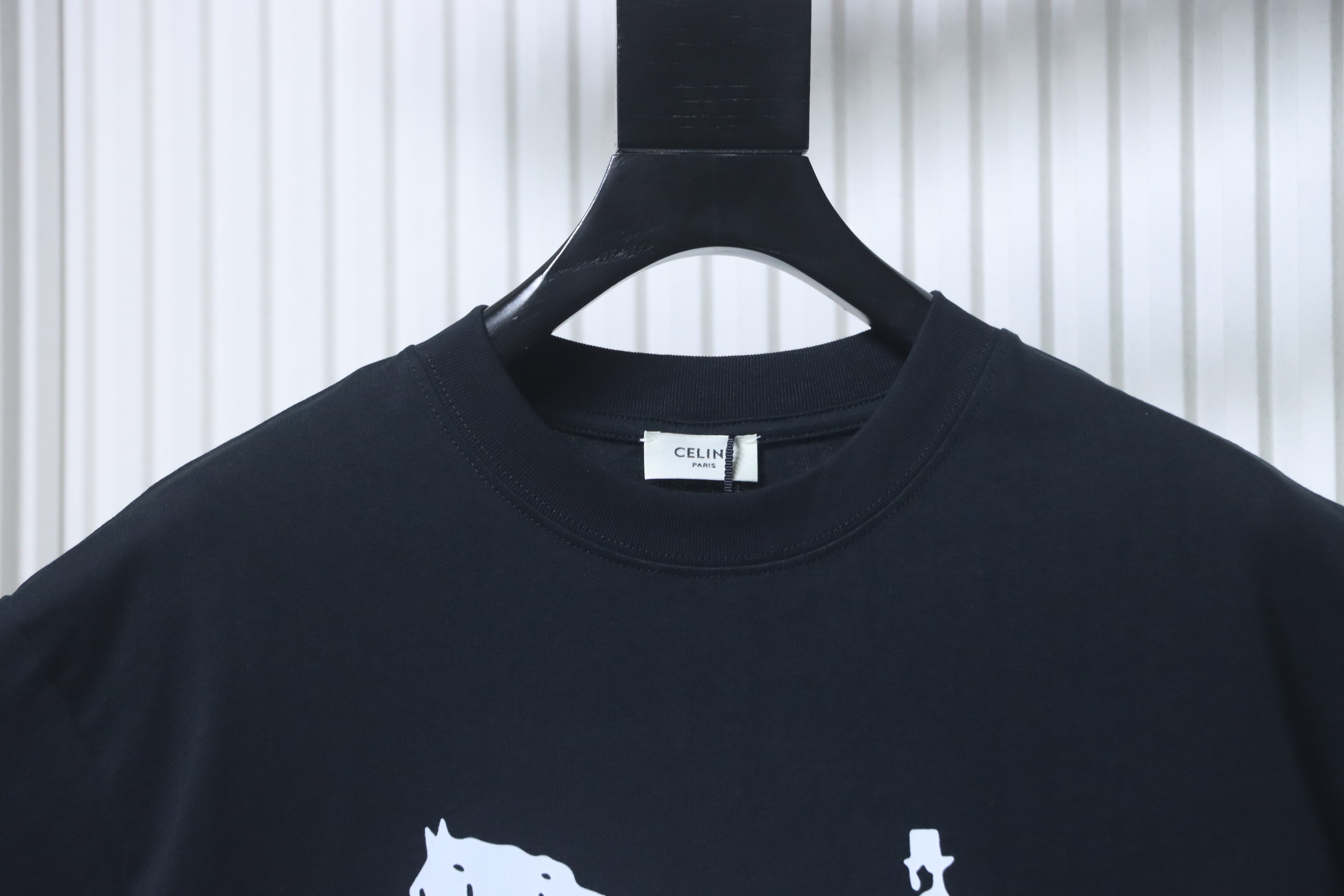 Celine 26SS Logo Print Short Sleeve T-Shirt Style 2