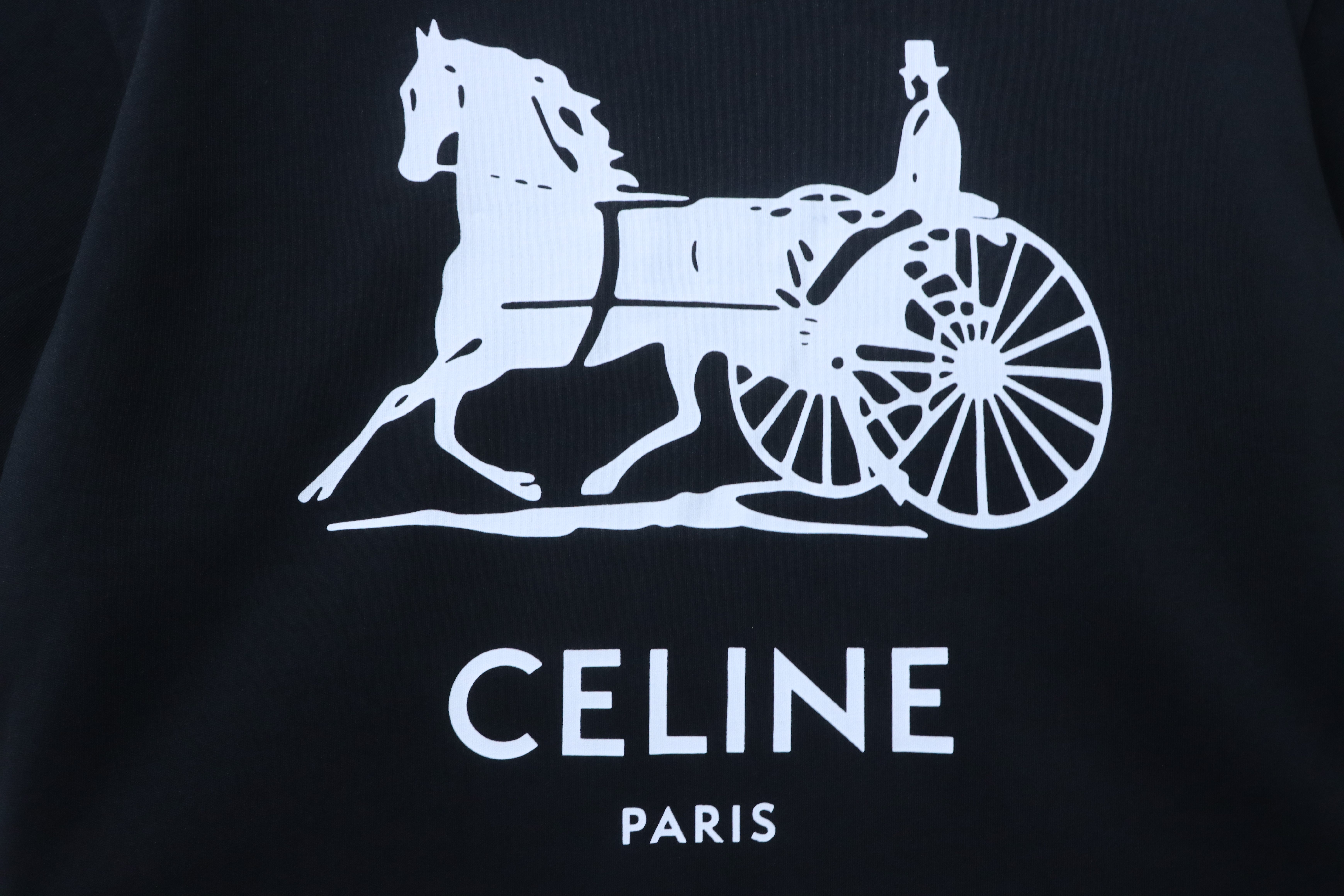 Celine 26SS Logo Print Short Sleeve T-Shirt Style 2