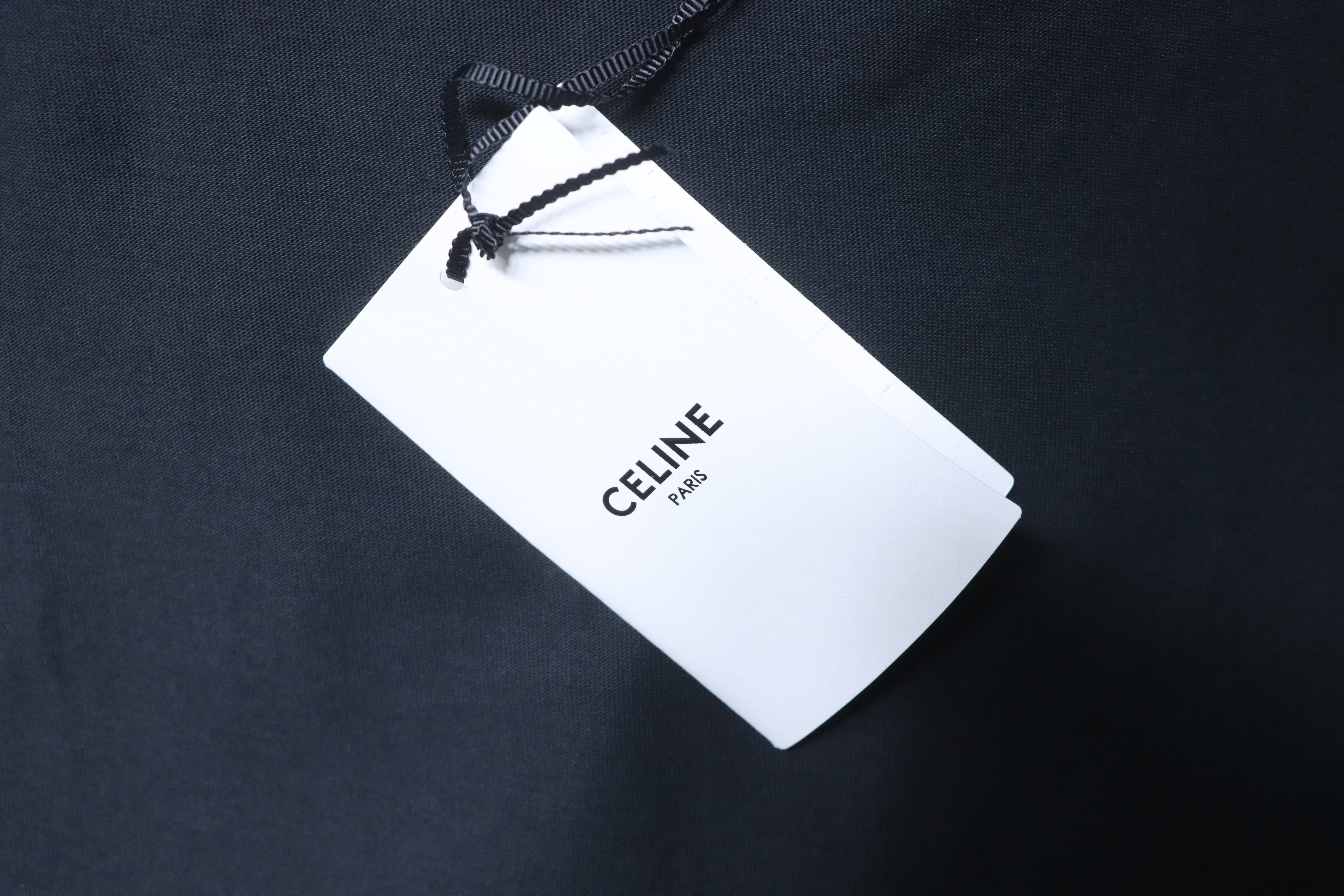 Celine 26SS Logo Print Short Sleeve T-Shirt Style 2