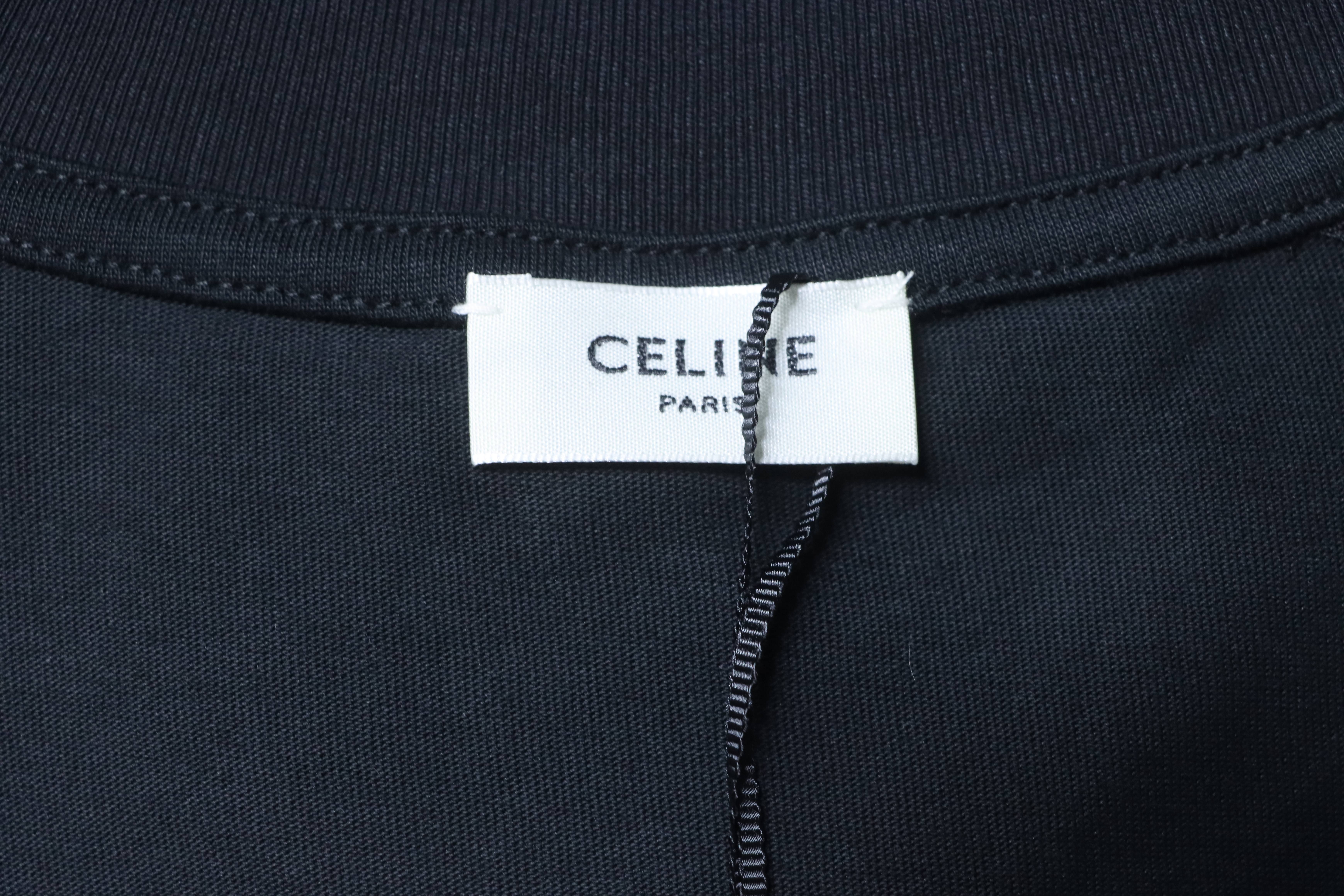Celine 26SS Logo Print Short Sleeve T-Shirt Style 2