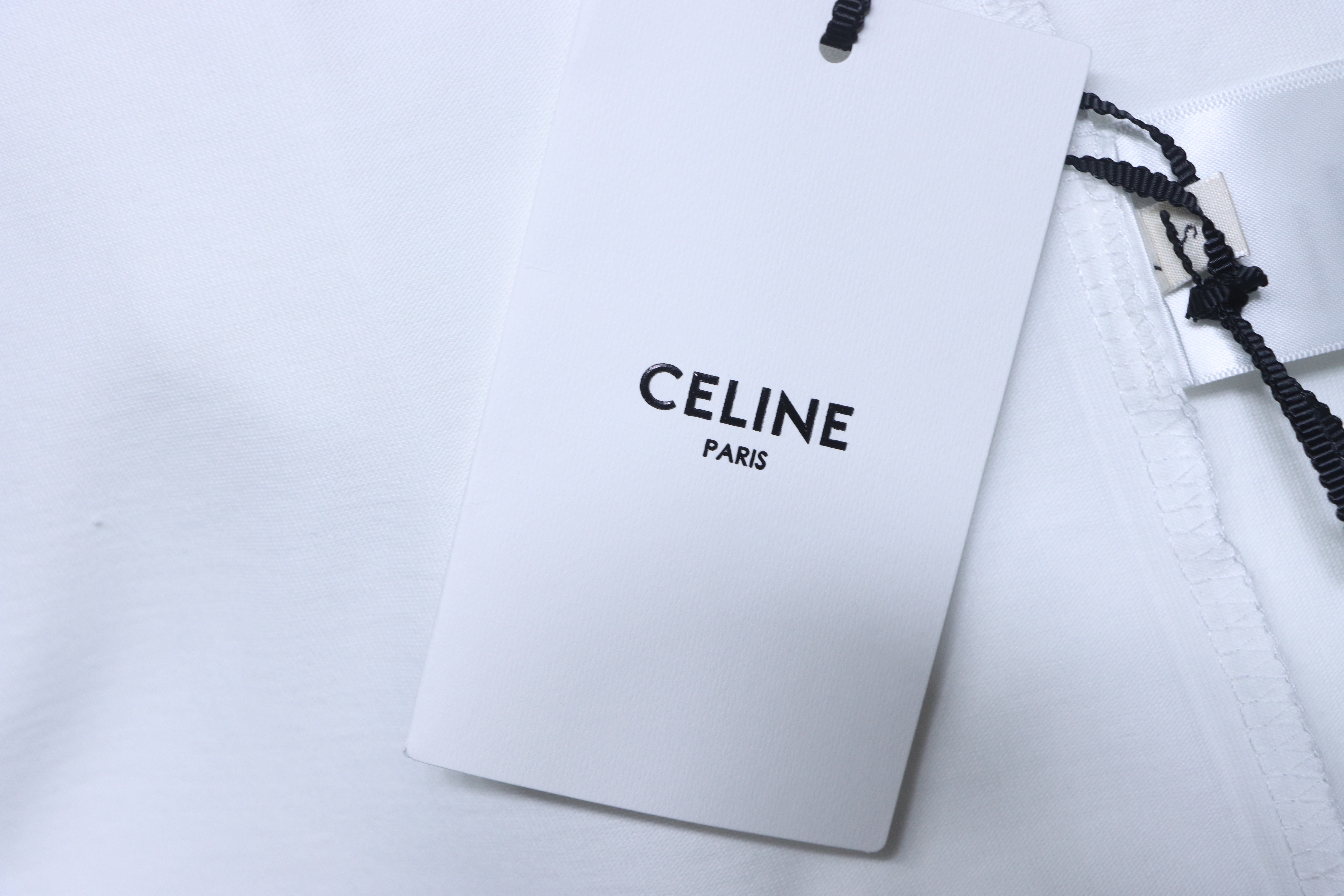 Celine 26SS Small Logo Short Sleeve T-Shirt Style 2