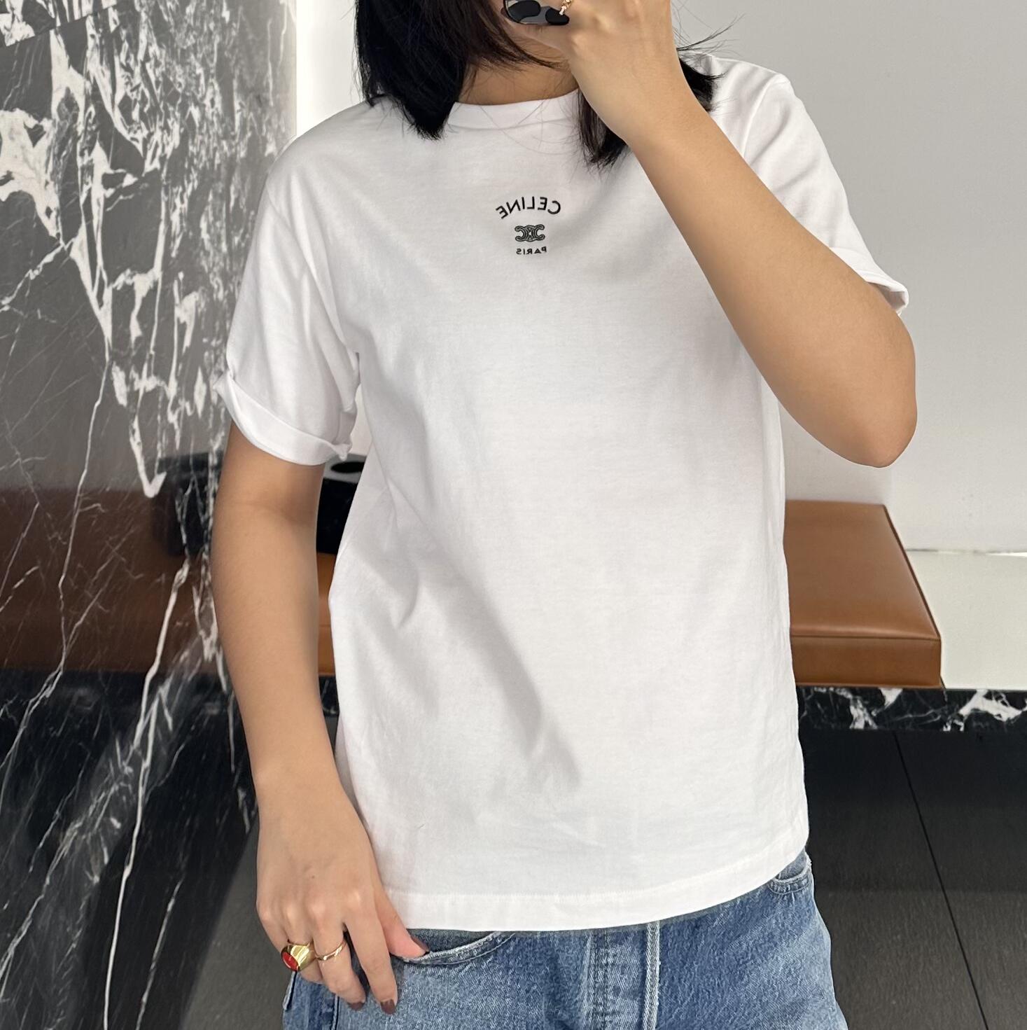 Celine 26SS Small Logo Short Sleeve T-Shirt Style 2