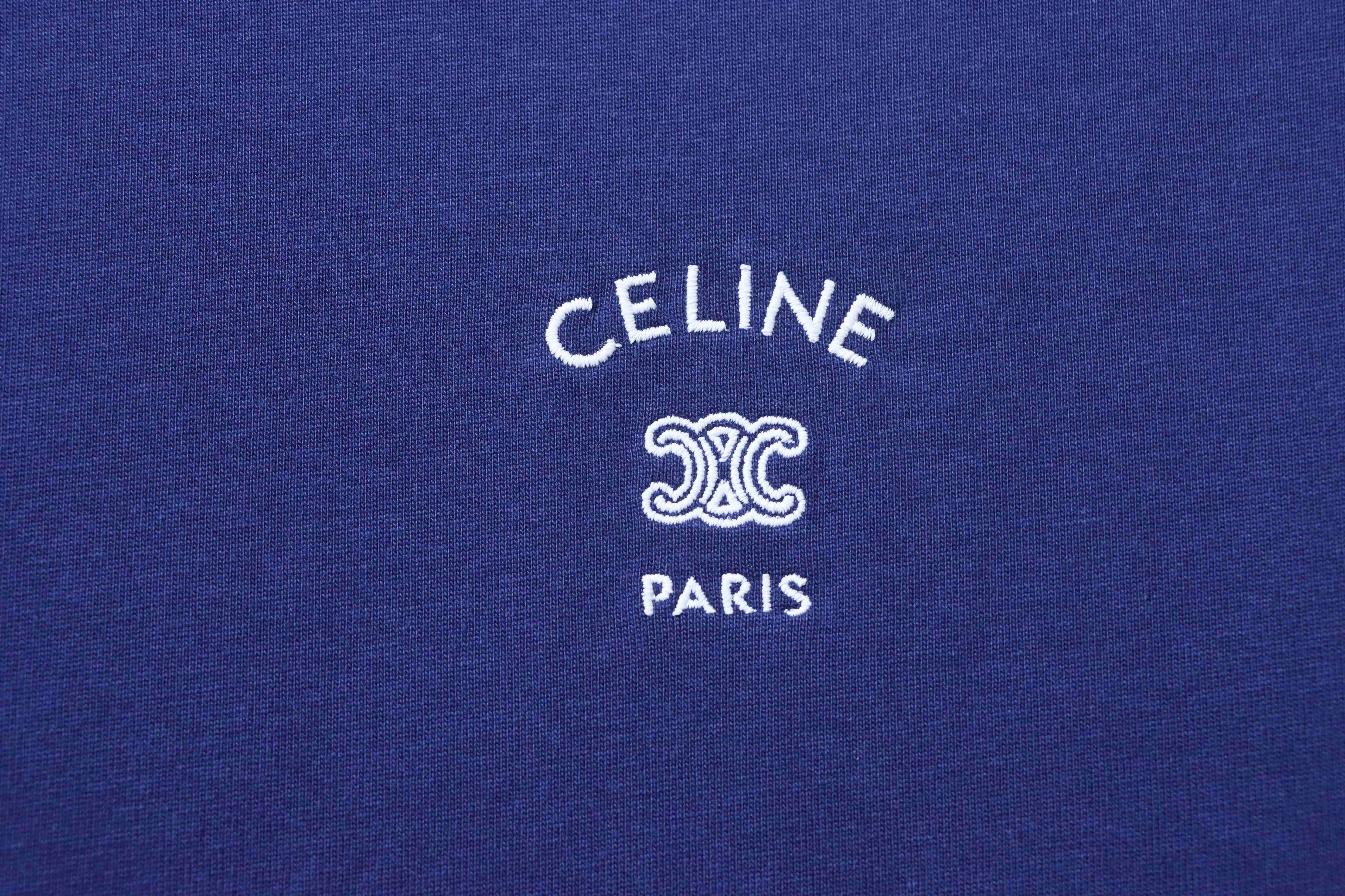 Celine 26SS Small Logo Short Sleeve T-Shirt Style 4