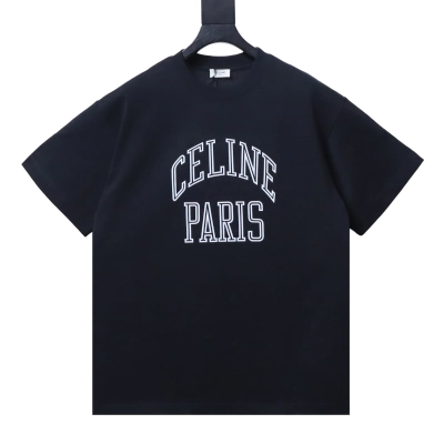 Celine Arc Letter Print Short Sleeve T-Shirt Style 1 02