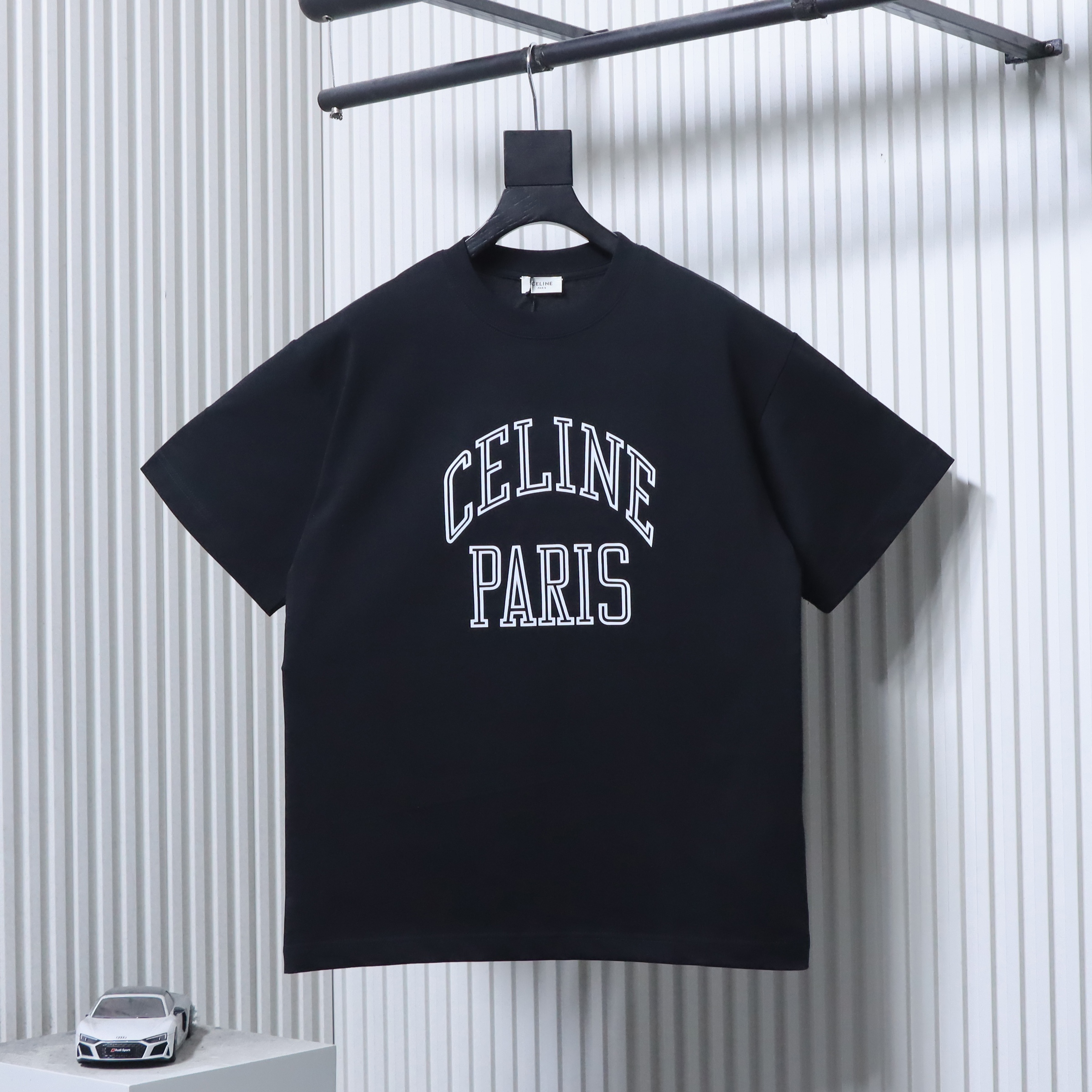 Celine Arc Letter Print Short Sleeve T-Shirt Style 1