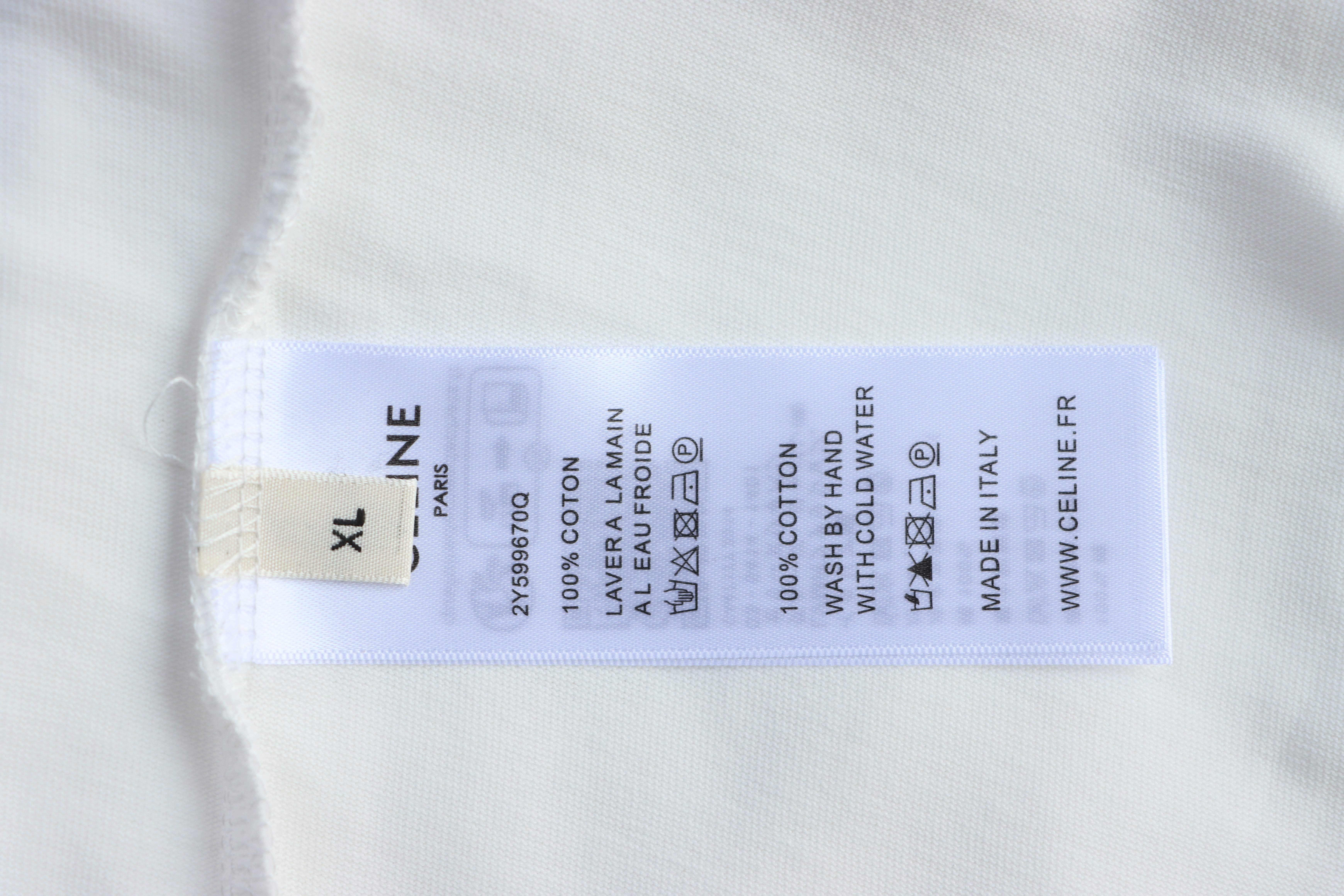 Celine Classic Letter Print Short Sleeve T-Shirt Style 1