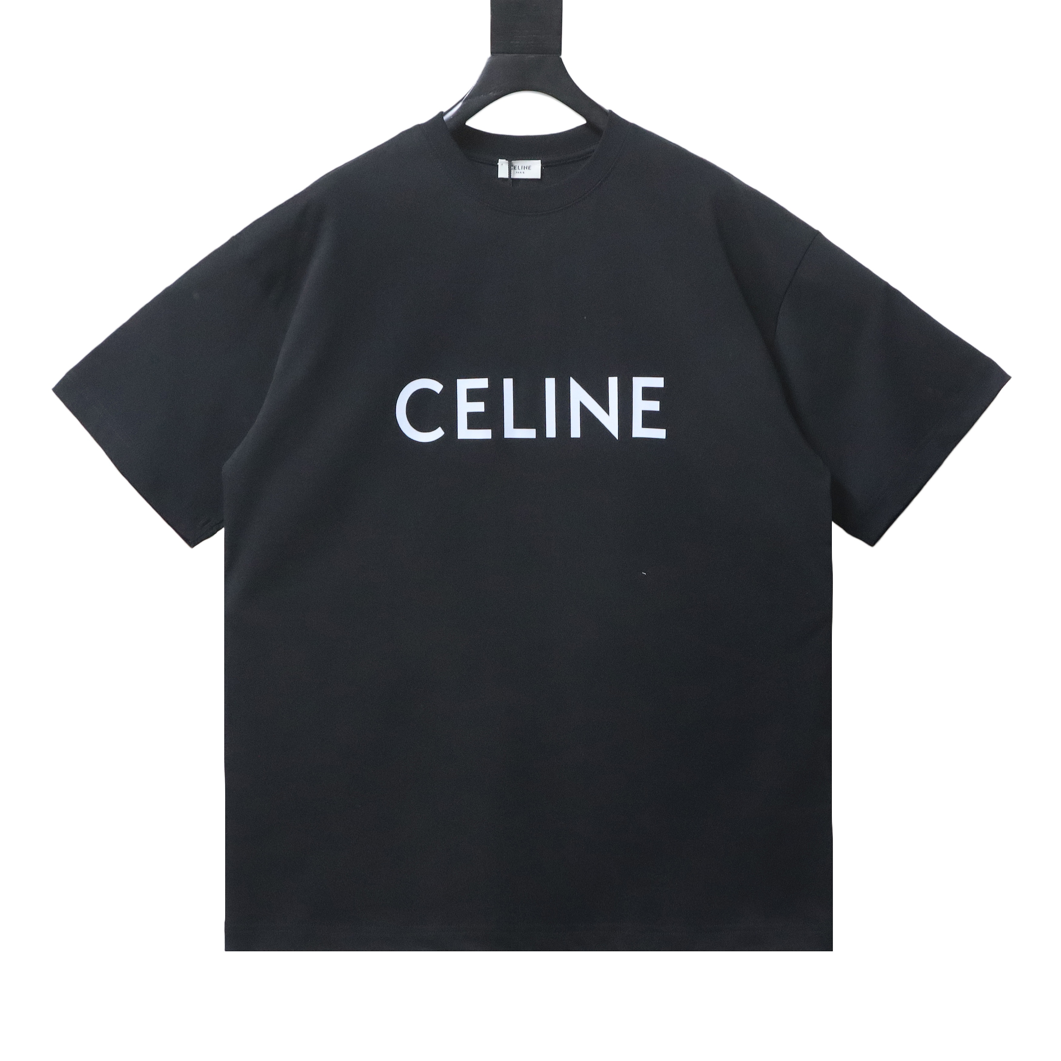 Celine Classic Letter Print Short Sleeve T-Shirt Style 2