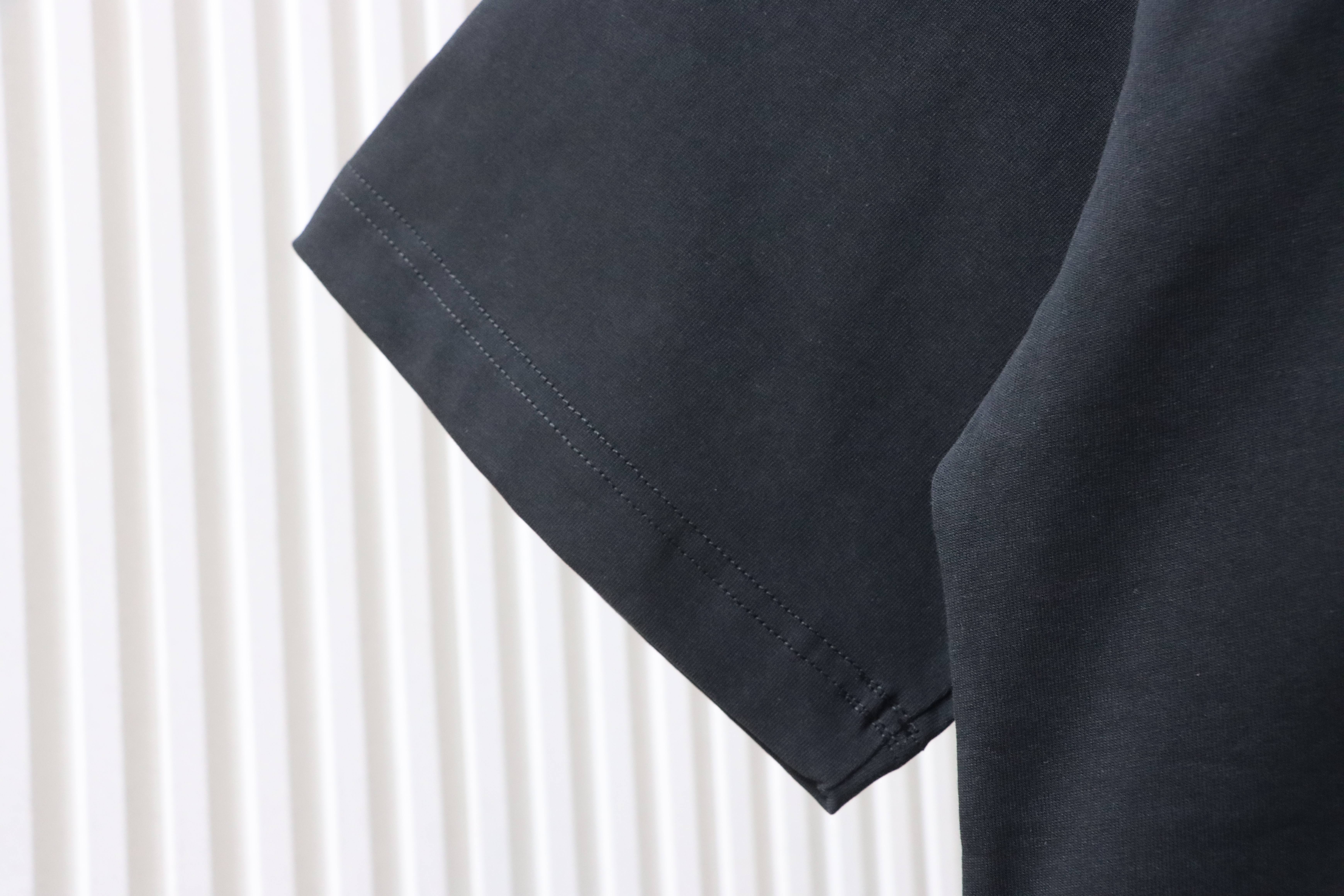 Celine Classic Letter Print Short Sleeve T-Shirt Style 2