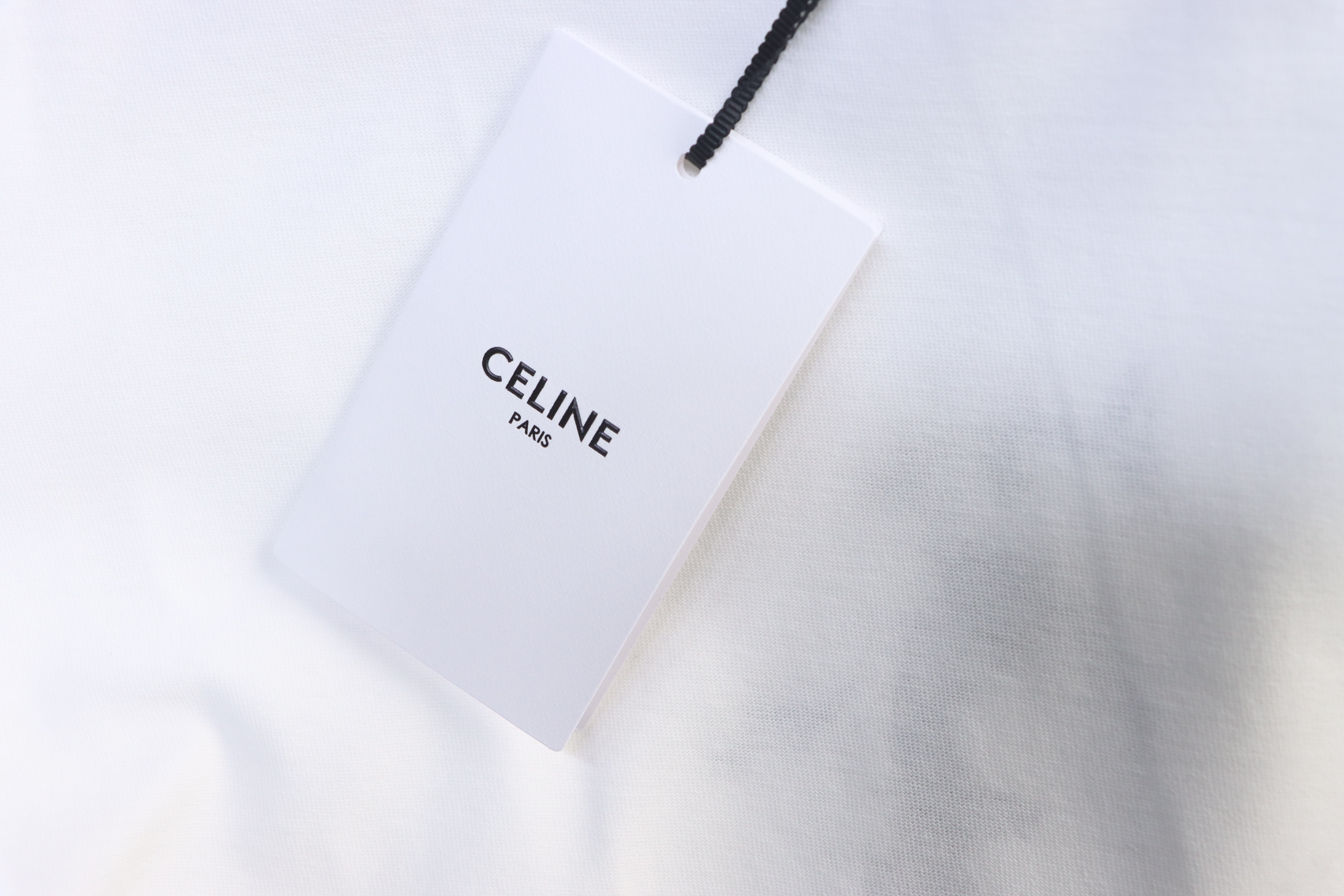 Celine Hand-Drawn Dog Print Short Sleeve T-Shirt