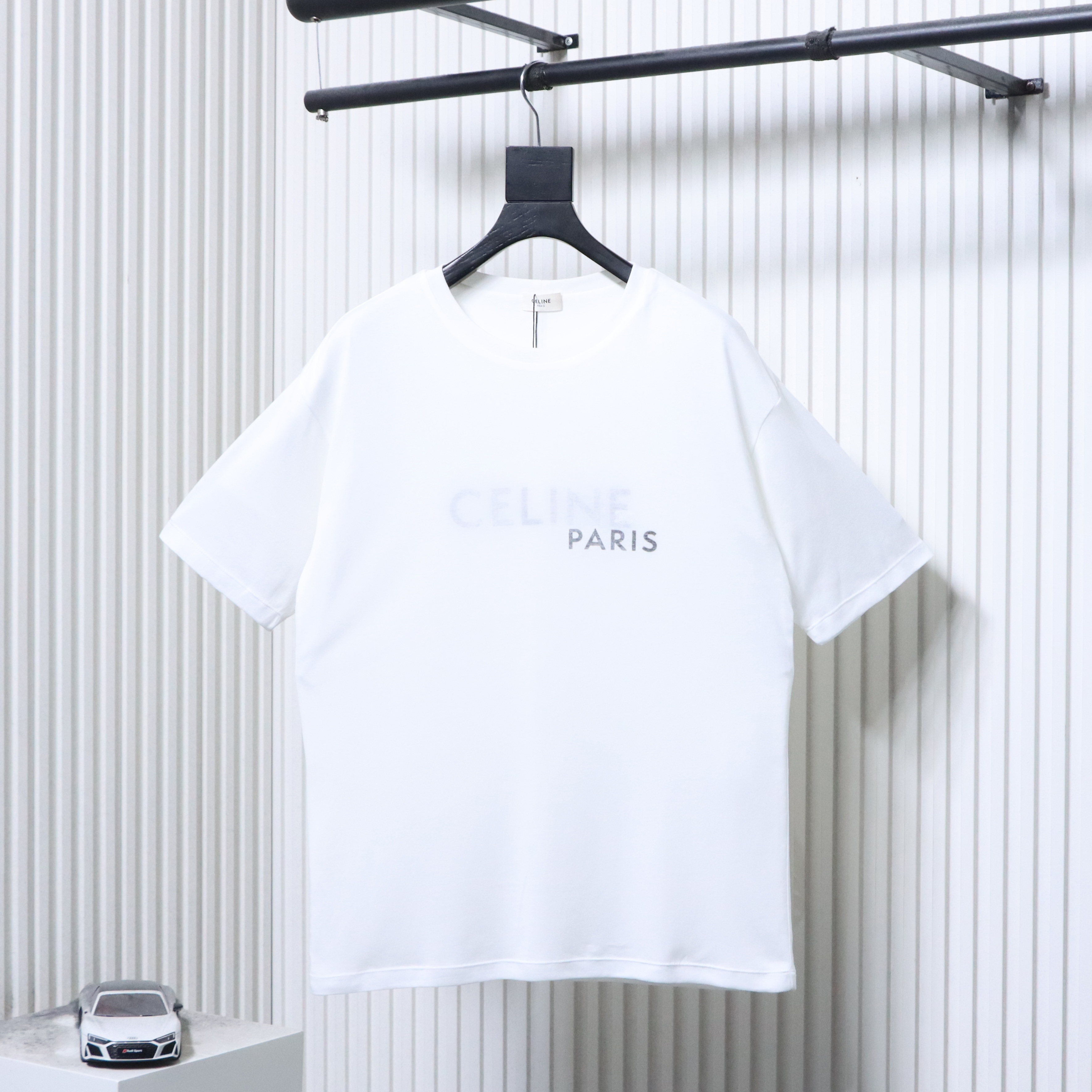 Celine Mesh Double-Layer Short Sleeve T-Shirt