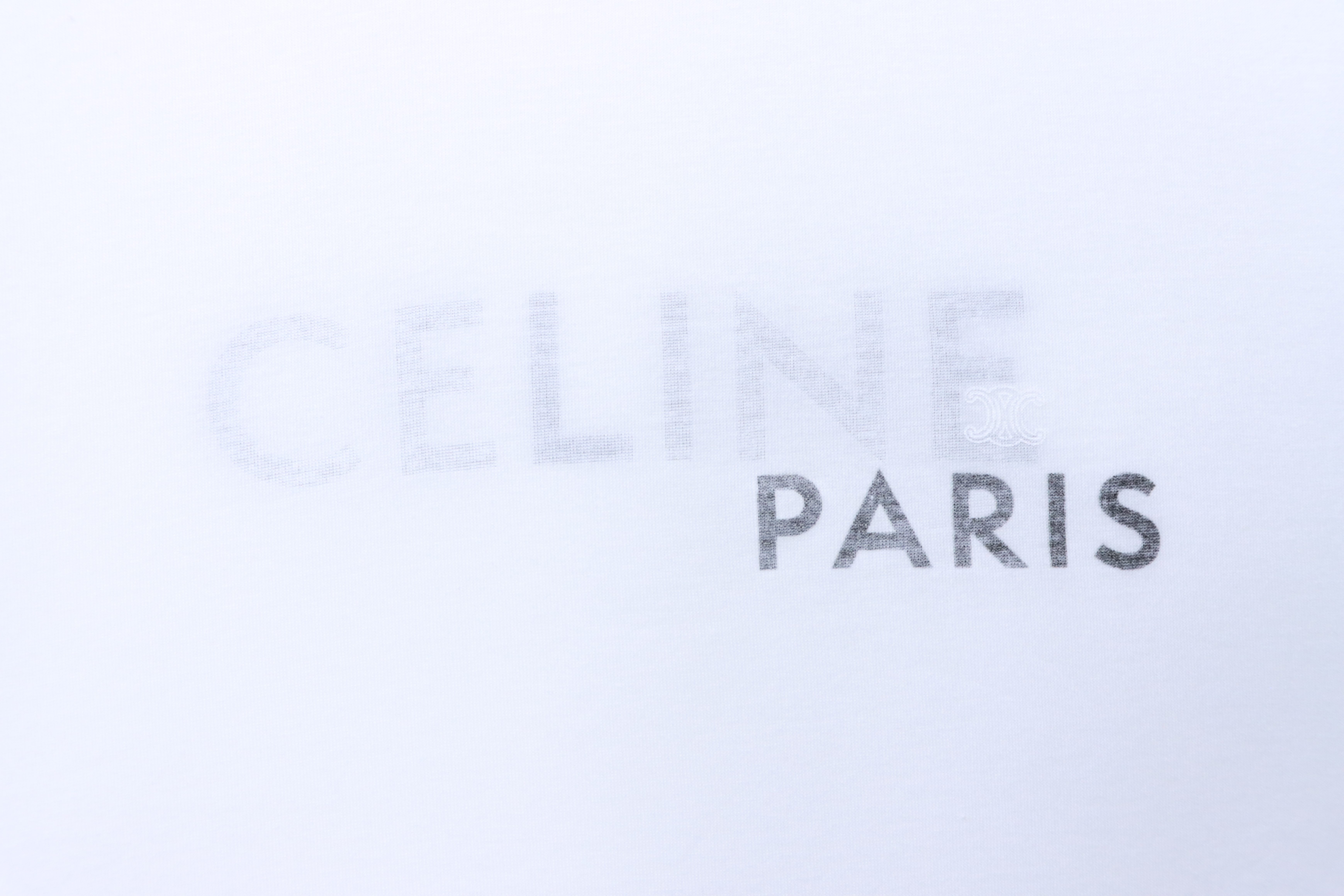 Celine Mesh Double-Layer Short Sleeve T-Shirt