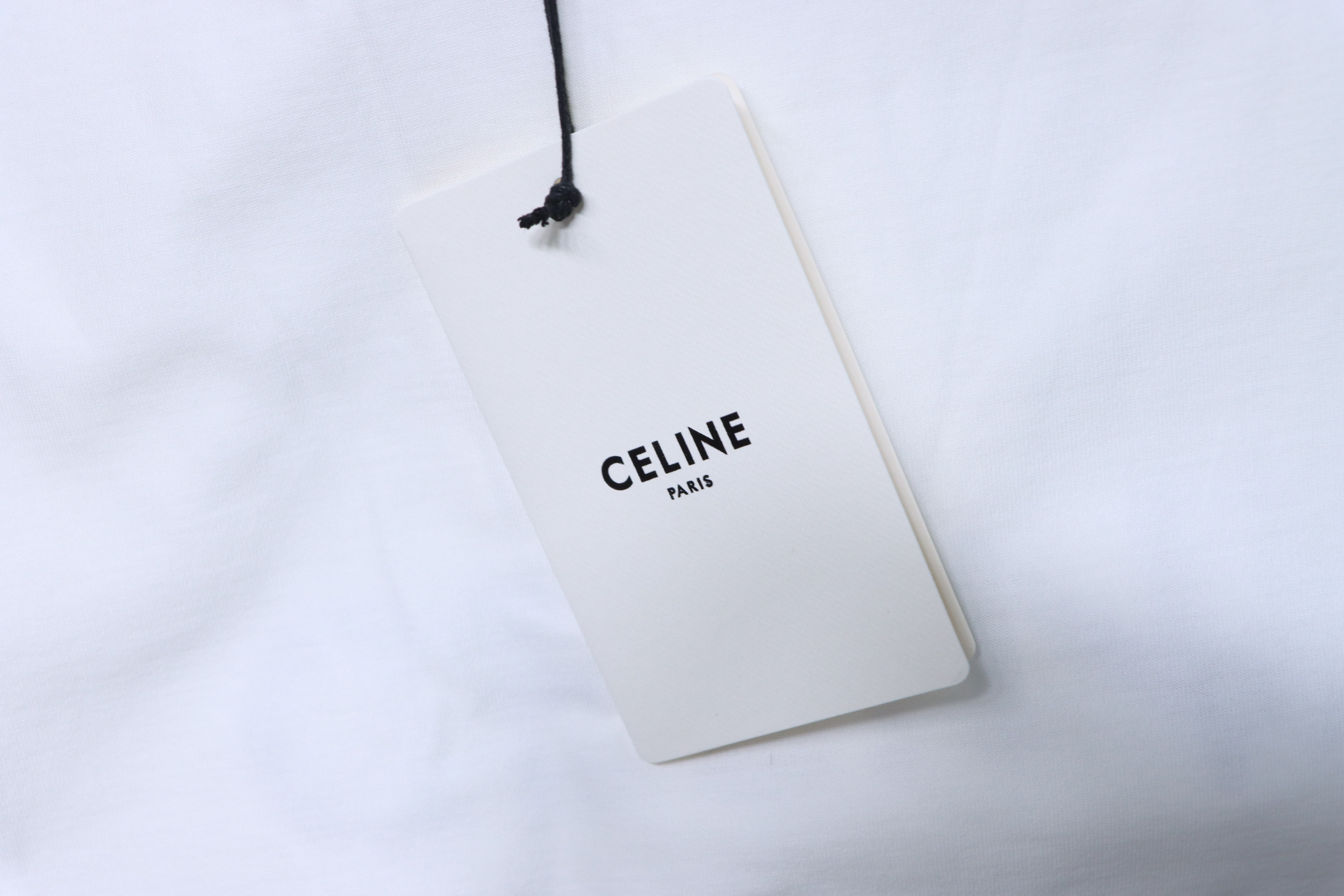 Celine Mesh Double-Layer Short Sleeve T-Shirt
