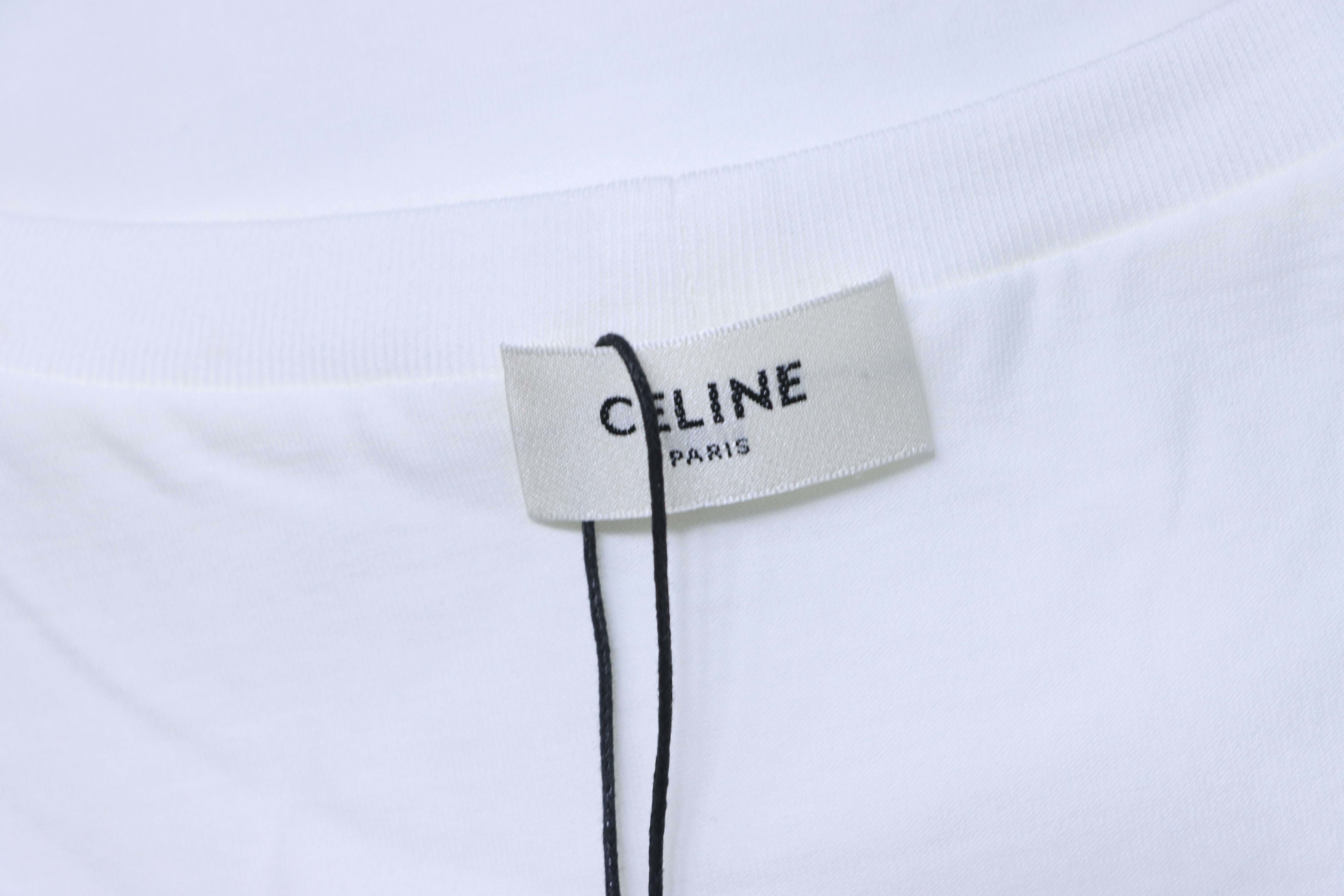 Celine Mesh Double-Layer Short Sleeve T-Shirt
