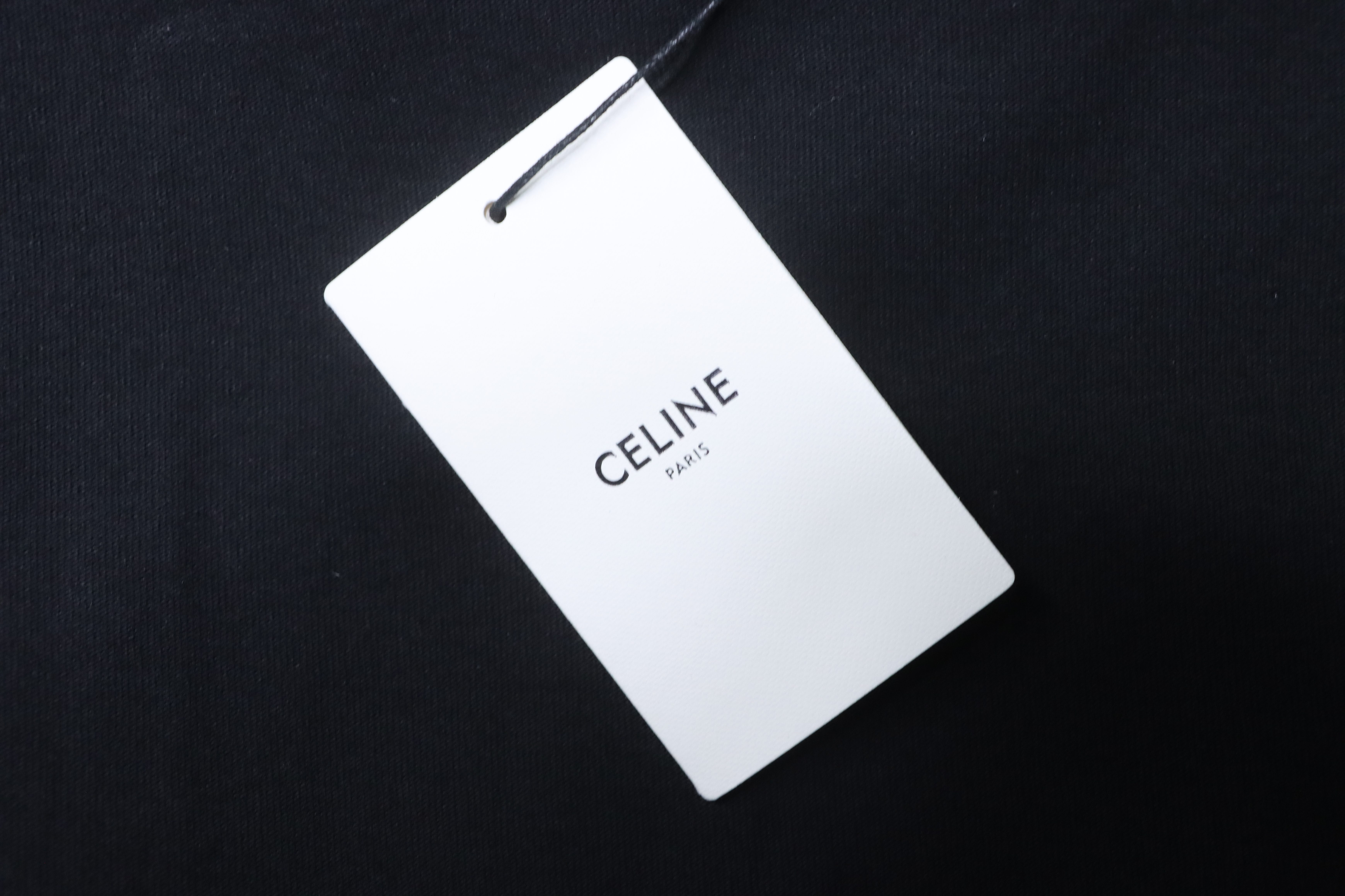Celine Small Blue Label Short Sleeve T-Shirt