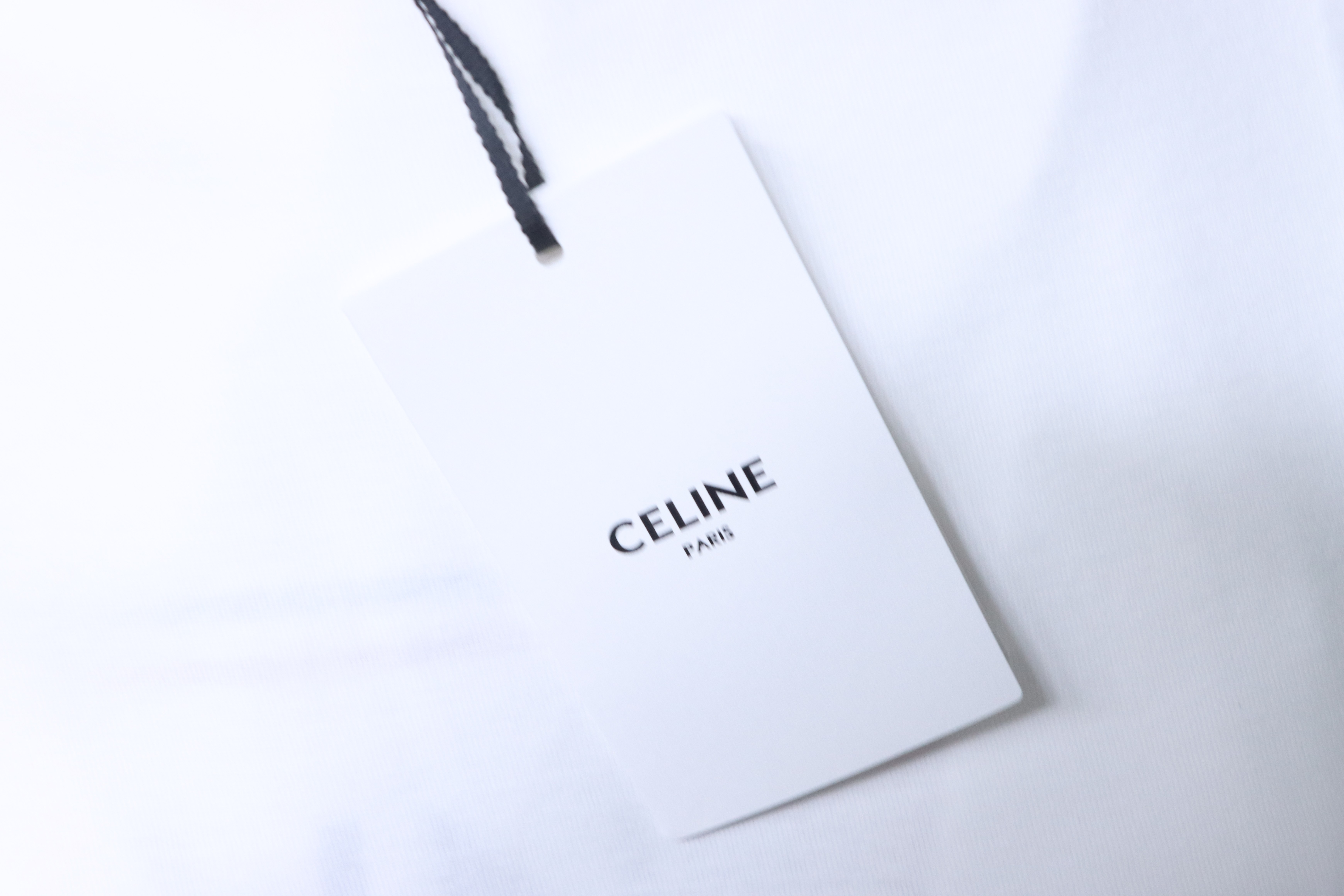 Celine Vintage Box Letter Print Short Sleeve T-Shirt
