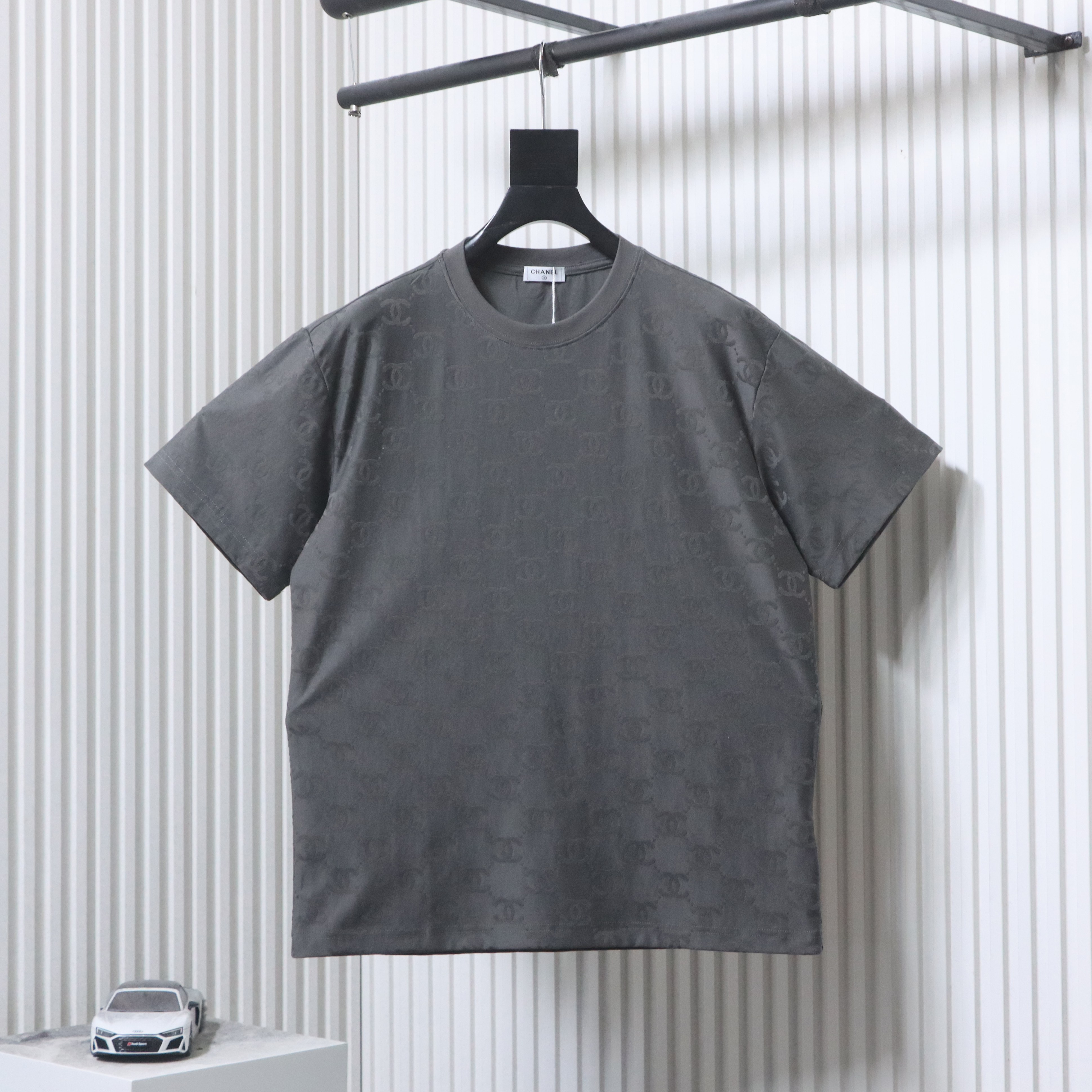 Chanel Allover Monogram Jacquard Short Sleeve T-Shirt Style 1