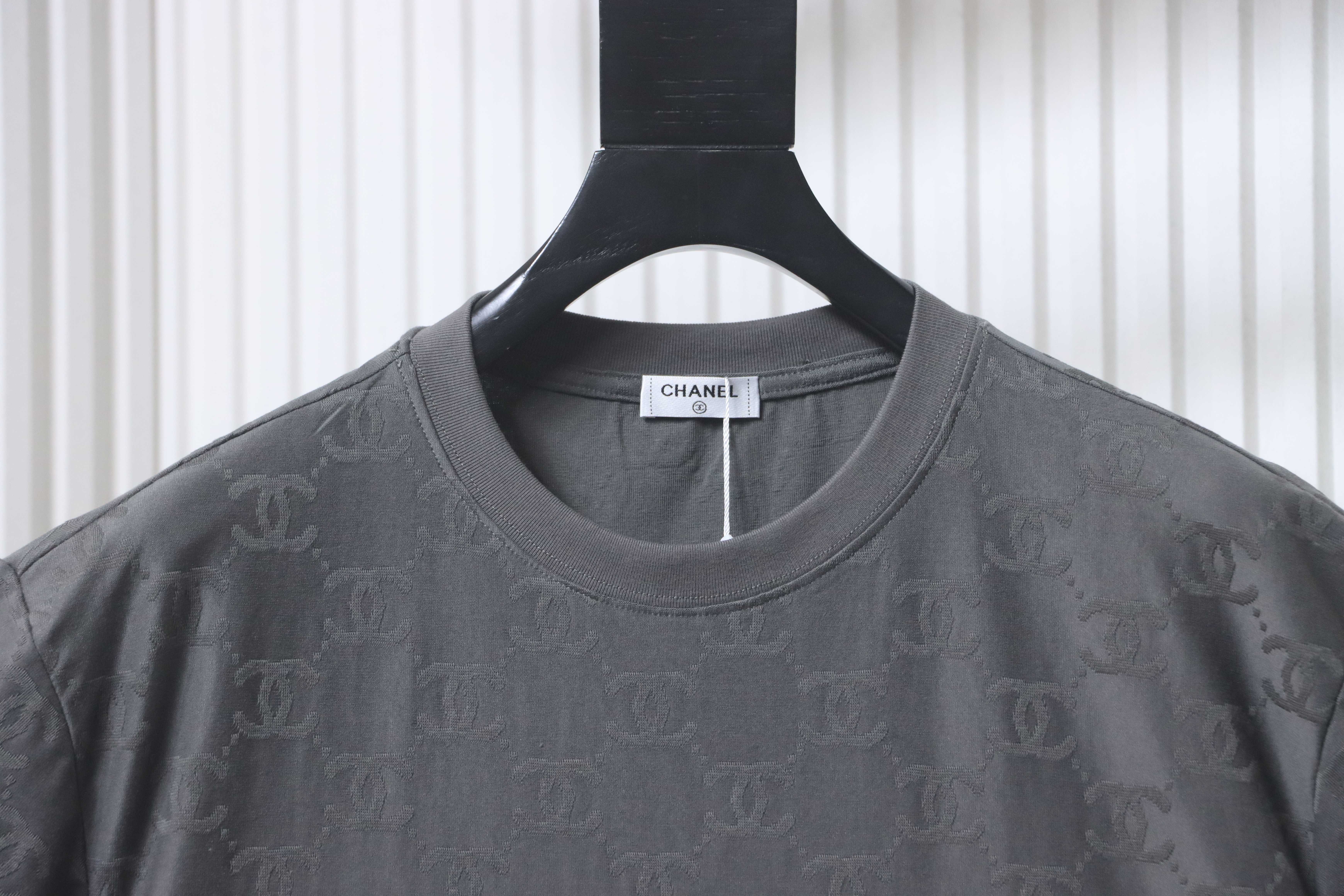 Chanel Allover Monogram Jacquard Short Sleeve T-Shirt Style 1