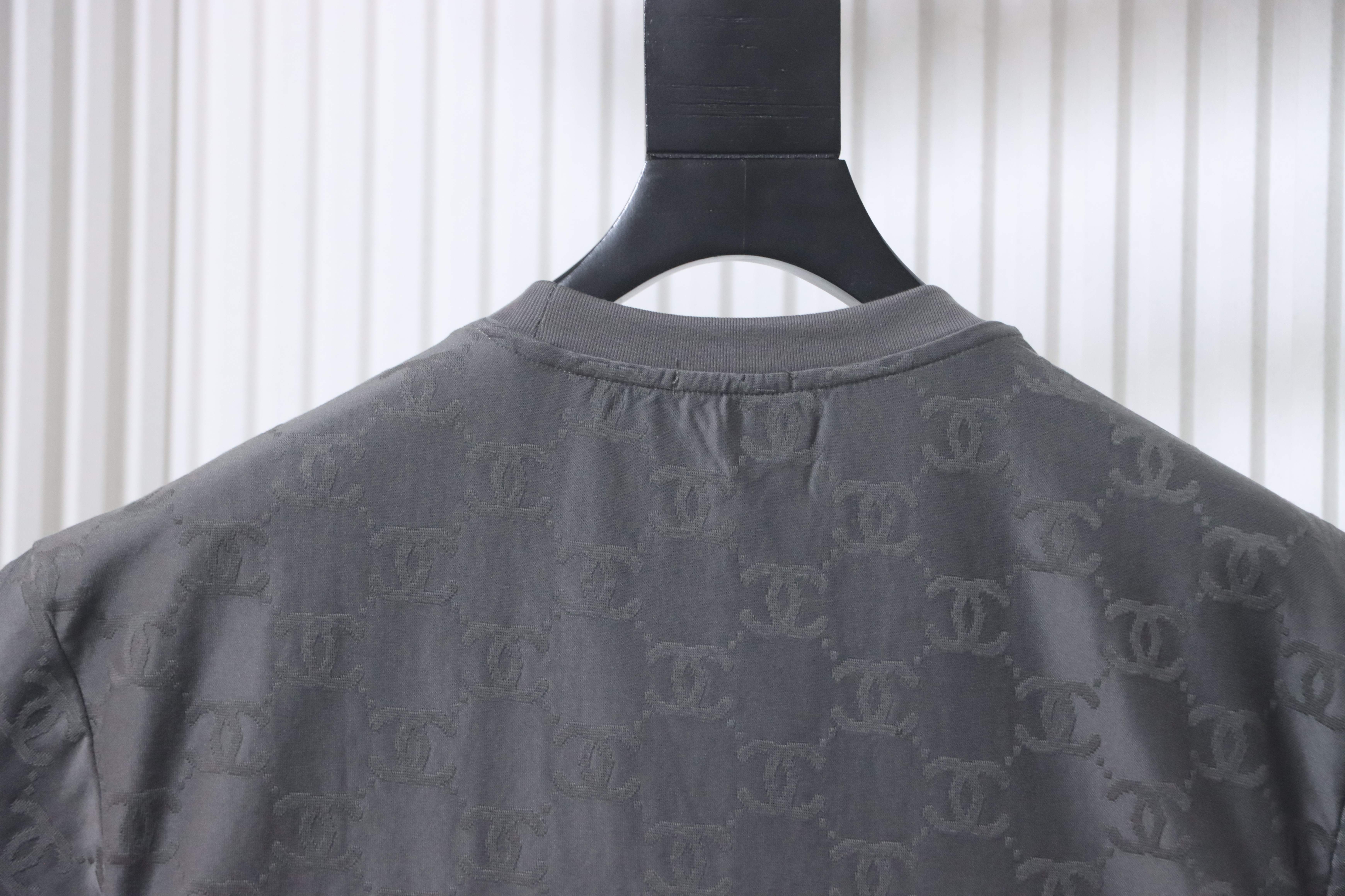 Chanel Allover Monogram Jacquard Short Sleeve T-Shirt Style 1