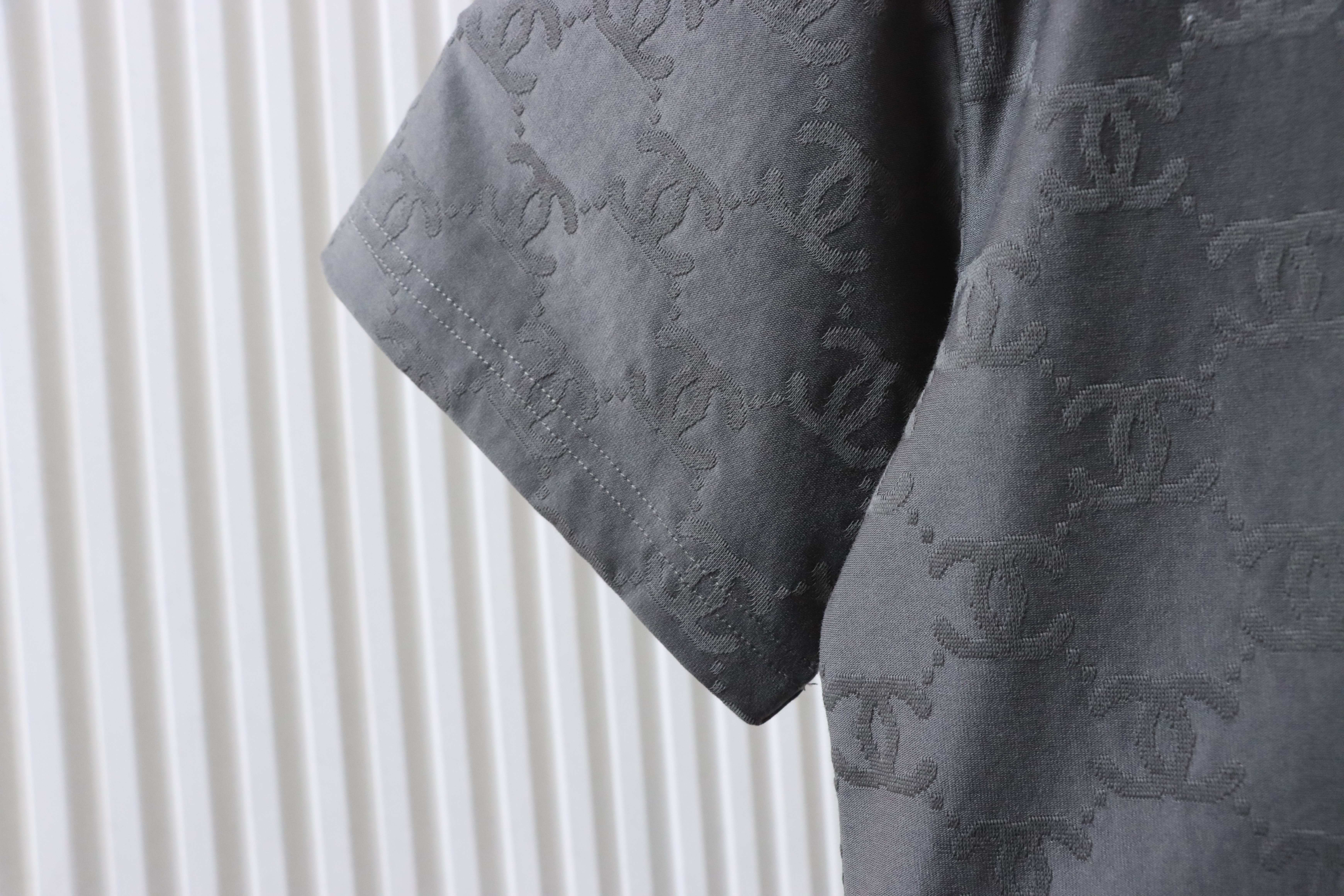 Chanel Allover Monogram Jacquard Short Sleeve T-Shirt Style 1