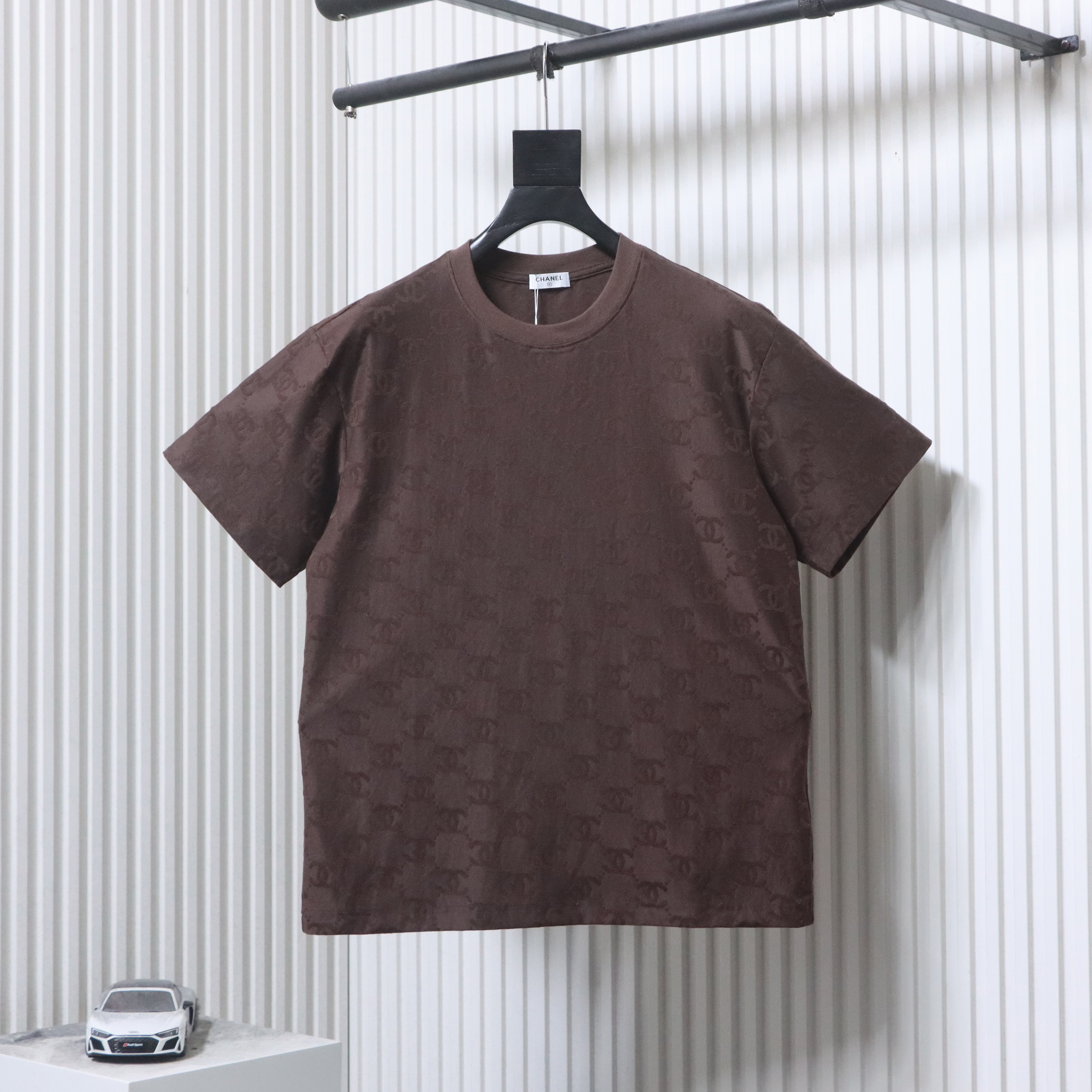 Chanel Allover Monogram Jacquard Short Sleeve T-Shirt Style 2