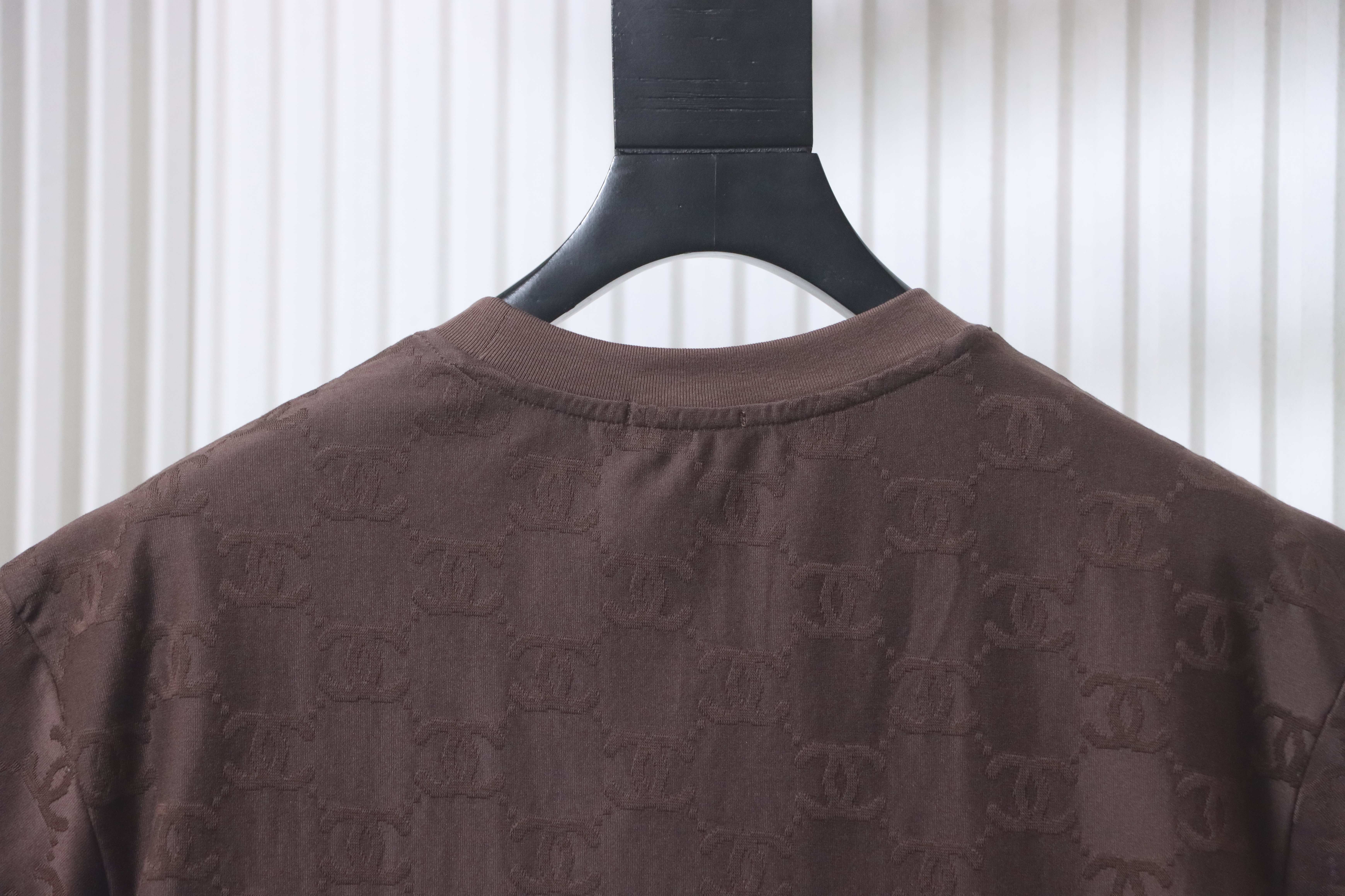 Chanel Allover Monogram Jacquard Short Sleeve T-Shirt Style 2