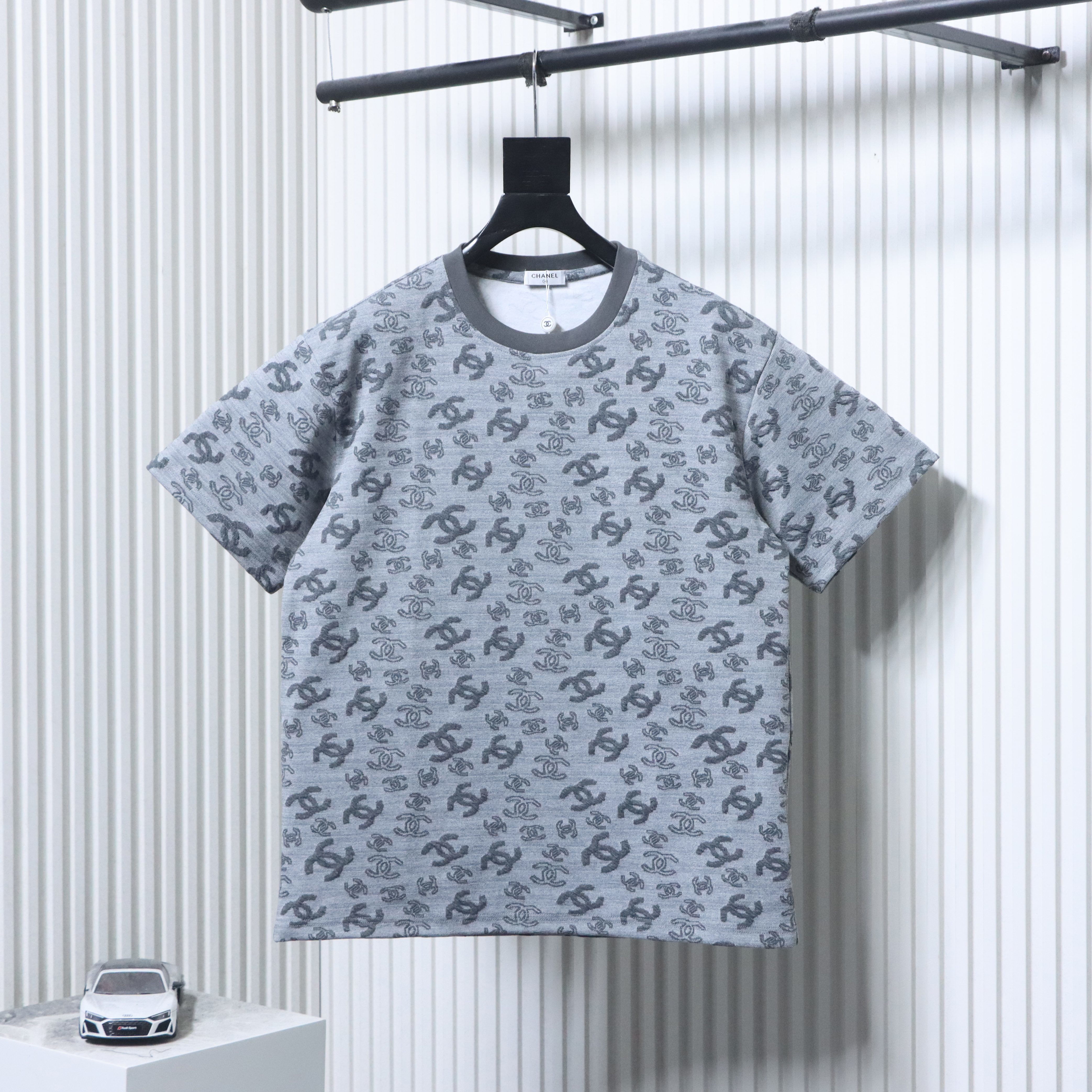 Chanel Allover Monogram Jacquard Short Sleeve T-Shirt Style 4