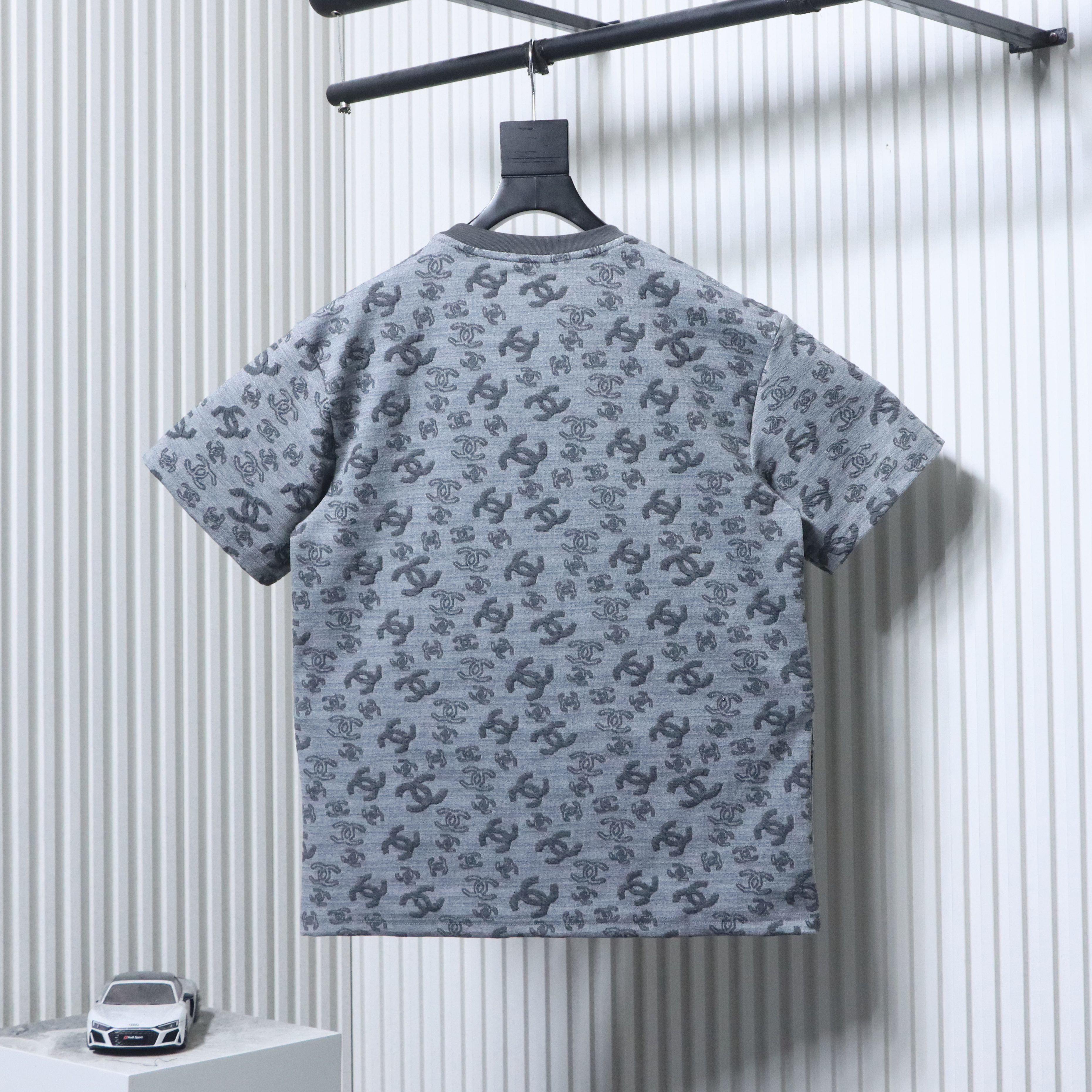 Chanel Allover Monogram Jacquard Short Sleeve T-Shirt Style 4