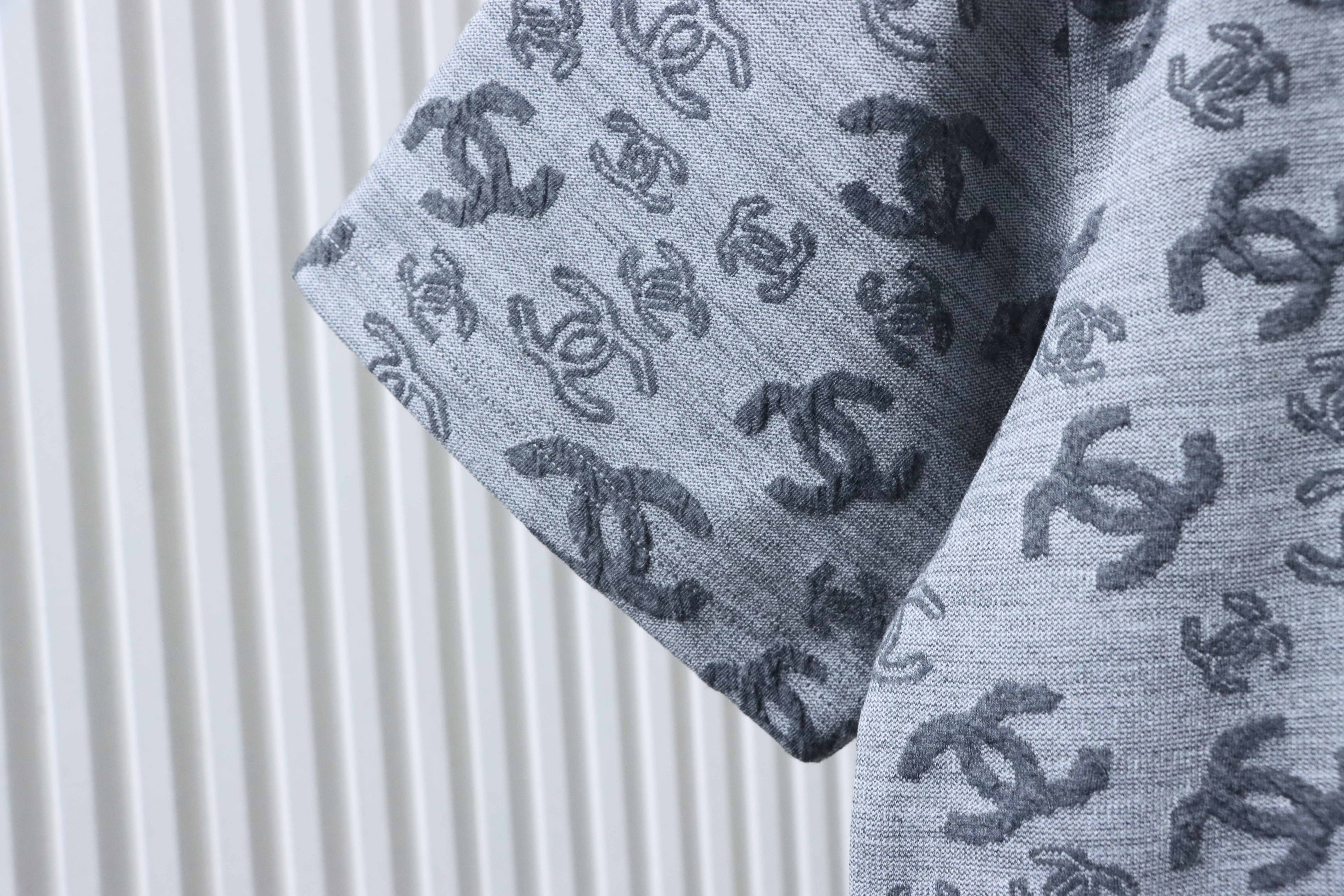 Chanel Allover Monogram Jacquard Short Sleeve T-Shirt Style 4