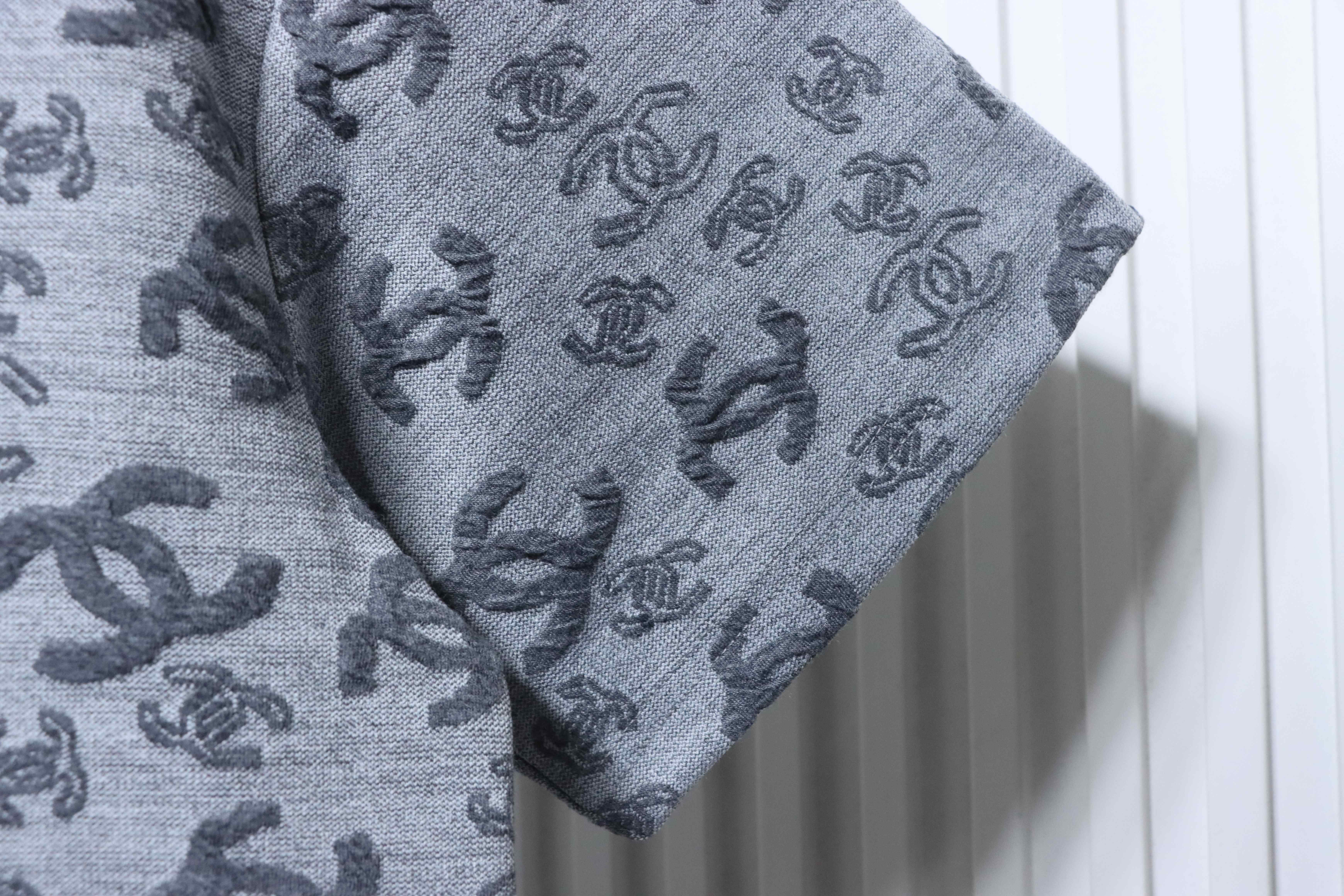 Chanel Allover Monogram Jacquard Short Sleeve T-Shirt Style 4