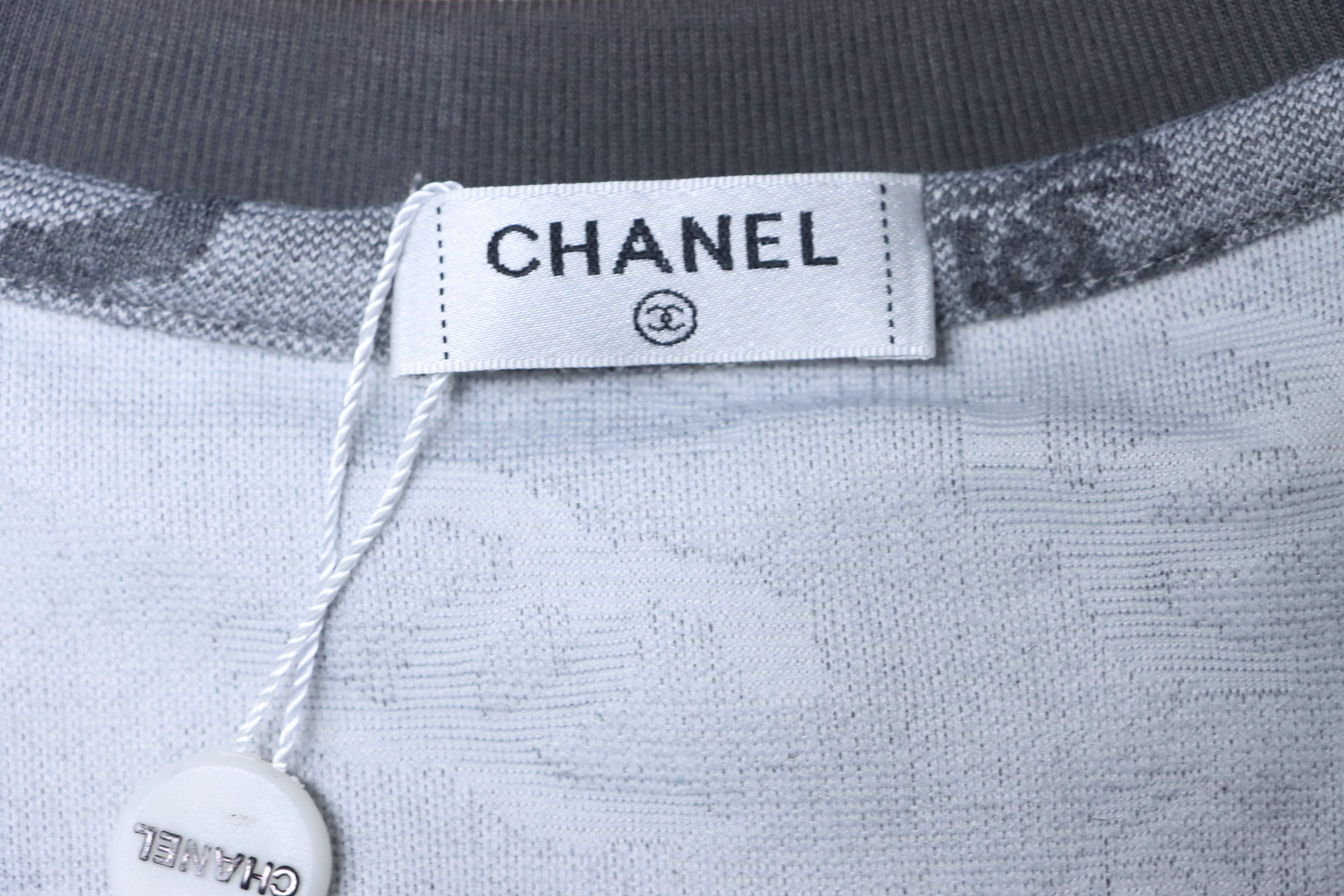 Chanel Allover Monogram Jacquard Short Sleeve T-Shirt Style 4