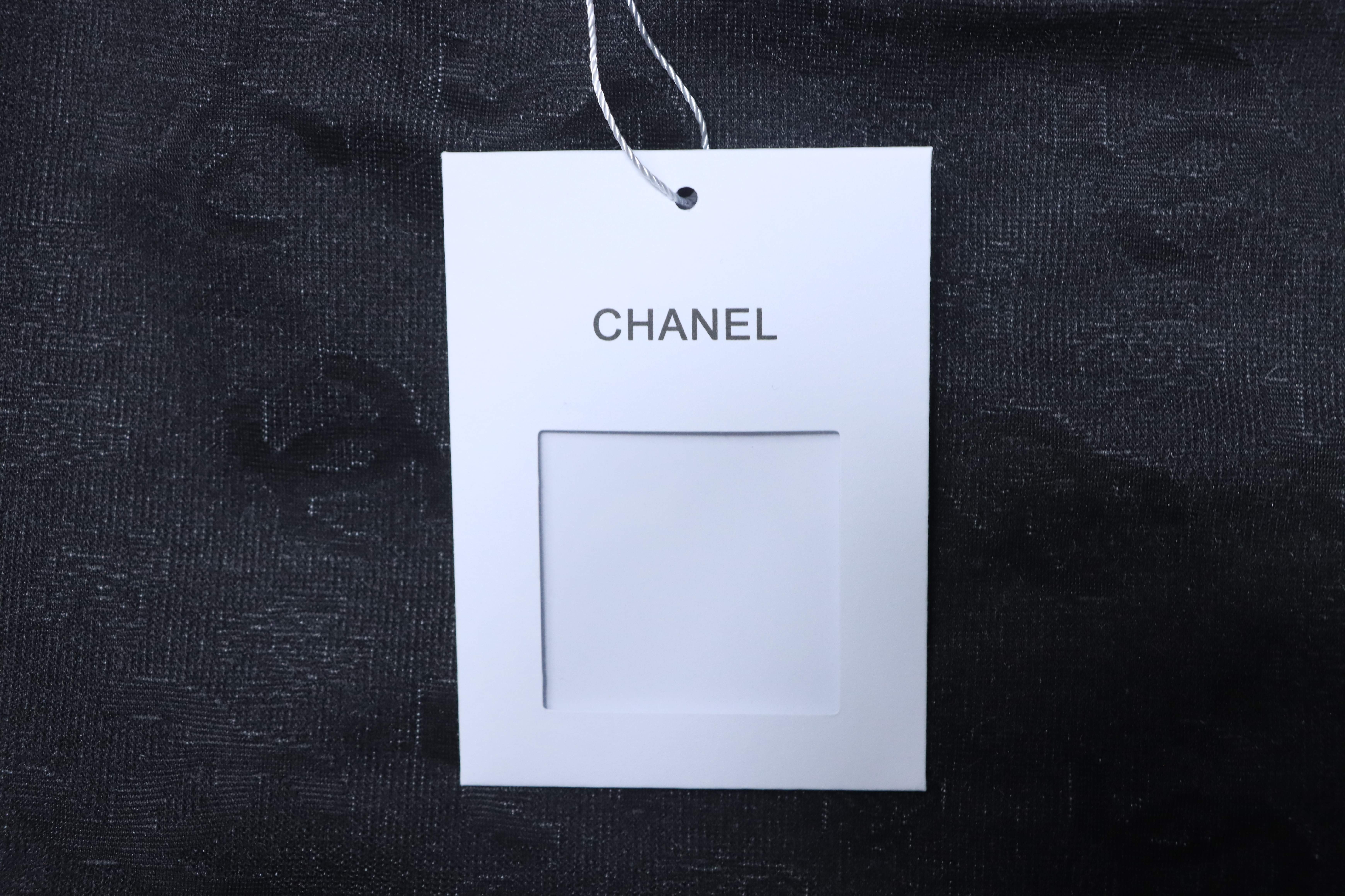 Chanel Allover Monogram Jacquard Short Sleeve T-Shirt Style 5
