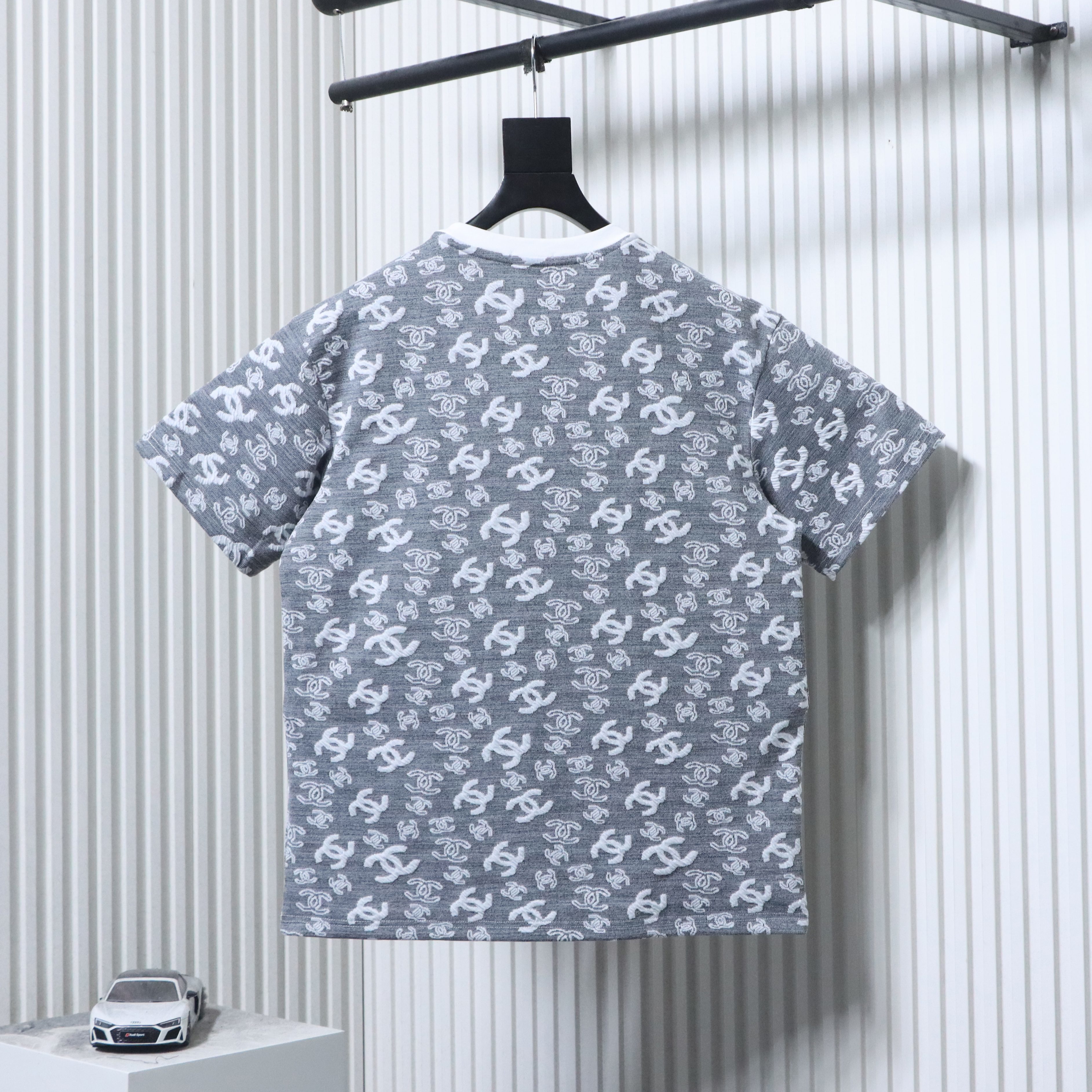 Chanel Allover Monogram Jacquard Short Sleeve T-Shirt Style 5