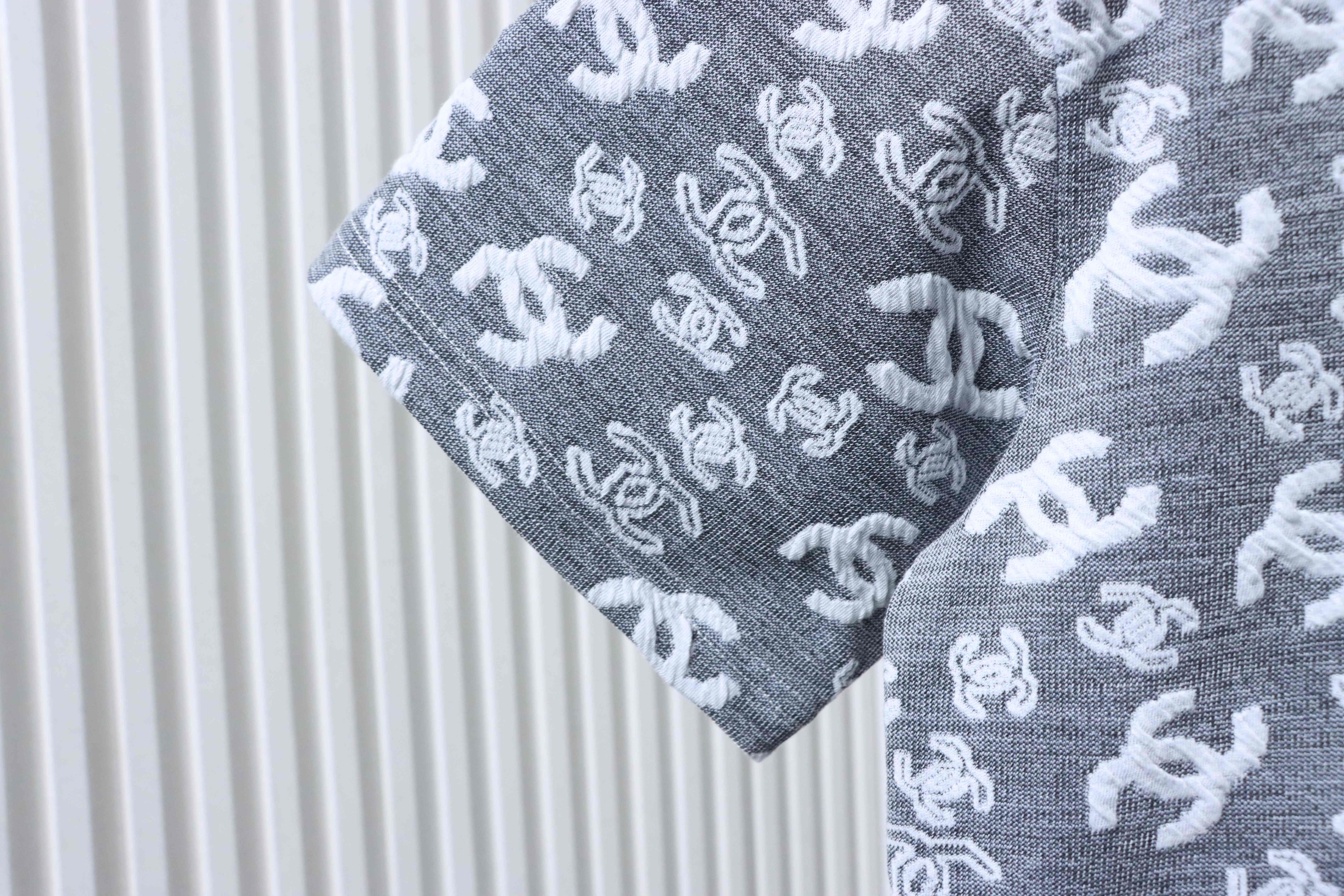 Chanel Allover Monogram Jacquard Short Sleeve T-Shirt Style 5