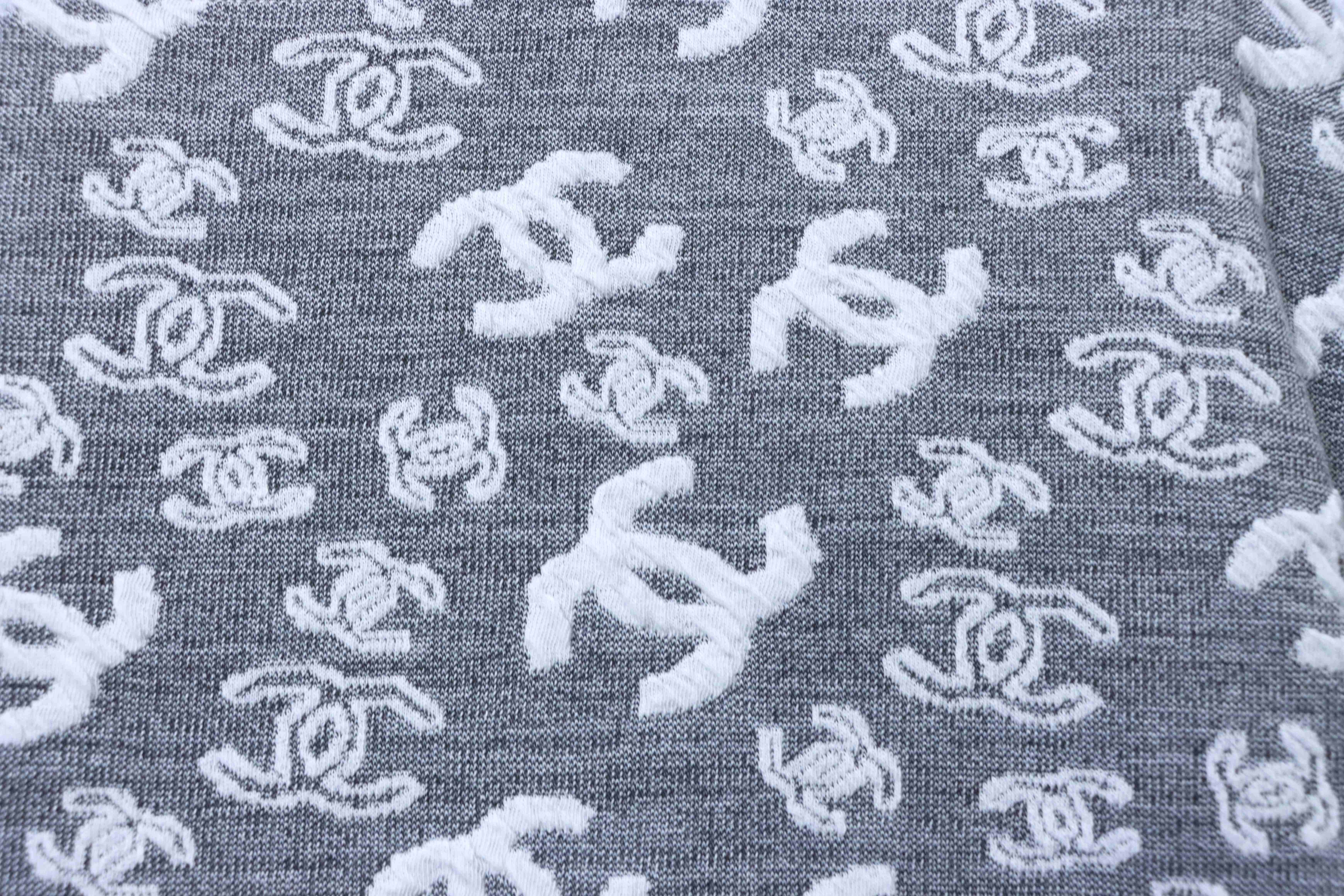 Chanel Allover Monogram Jacquard Short Sleeve T-Shirt Style 5